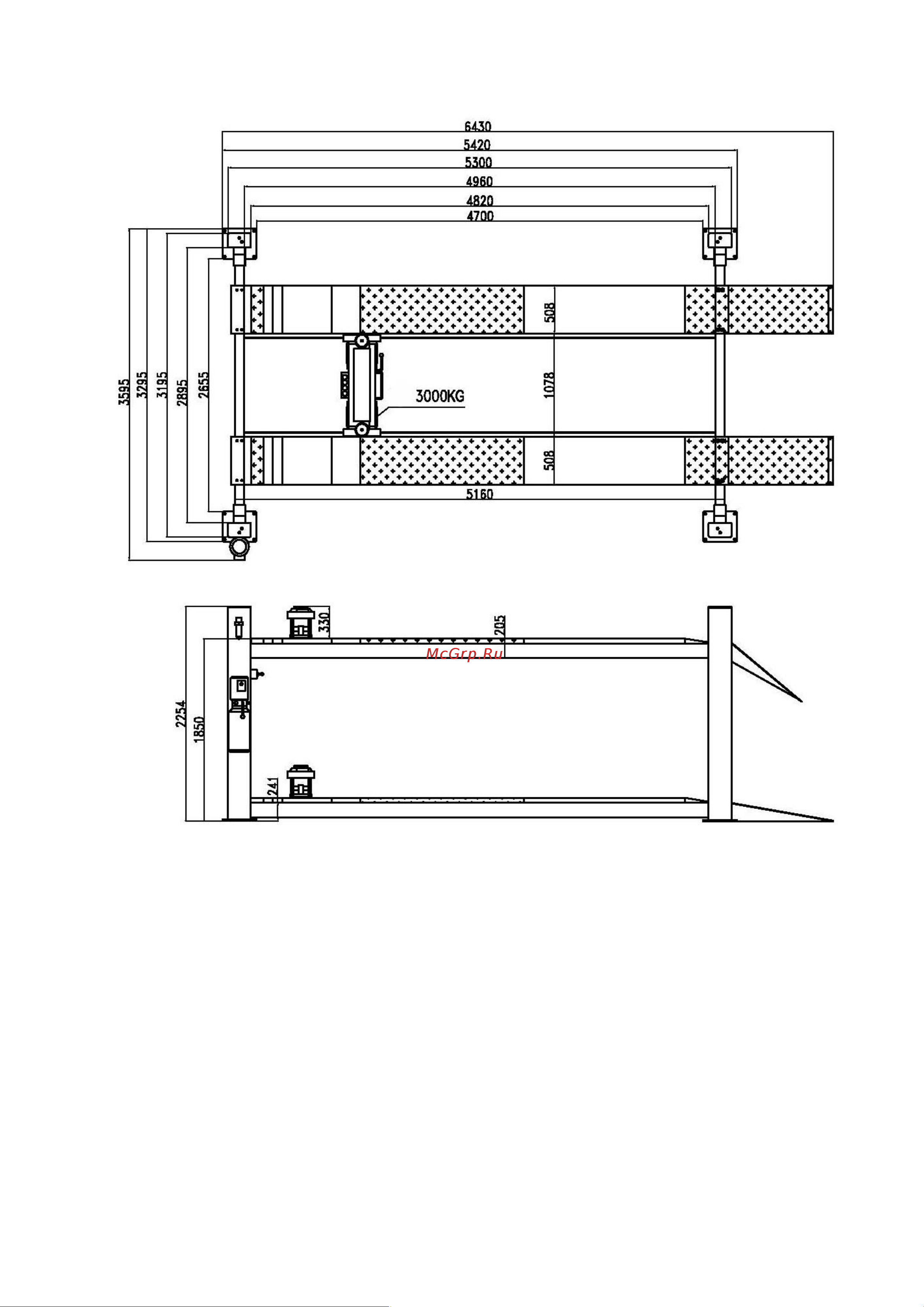 AE&T 5,5т, для сход-развала, с траверсой 2.5т, 380В F5.5-4 F5.5-4 (380) Инструкция онлайн [5/37] 871186