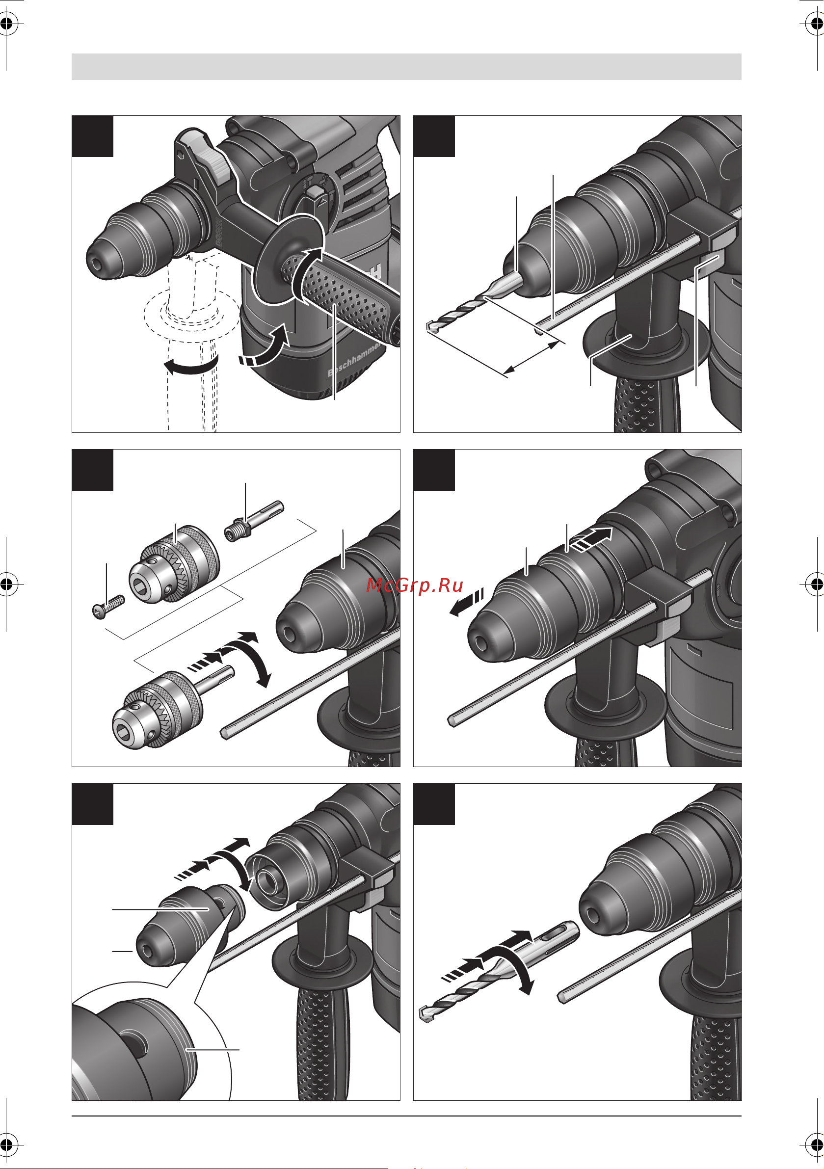 Bosch GBH 3-28 DFR + угловая шлифмашина Инструкция к товару онлайн [5/320] 871347