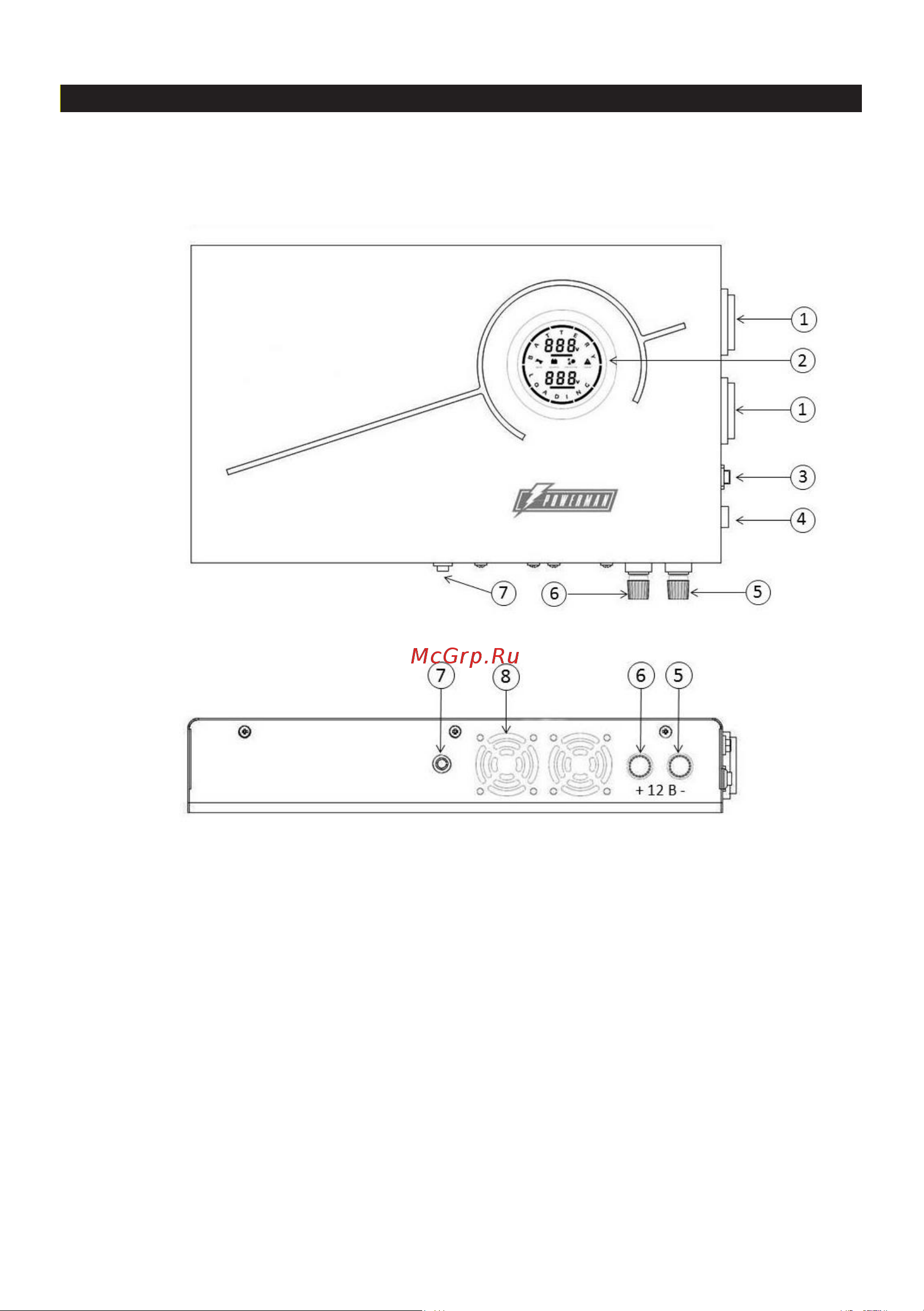 Powerman Smart 1000 INV 6121422 Инструкция к источнику бесперебойного питания Powerman Smart 1000 INV 6121422 онлайн [5/20] 871740