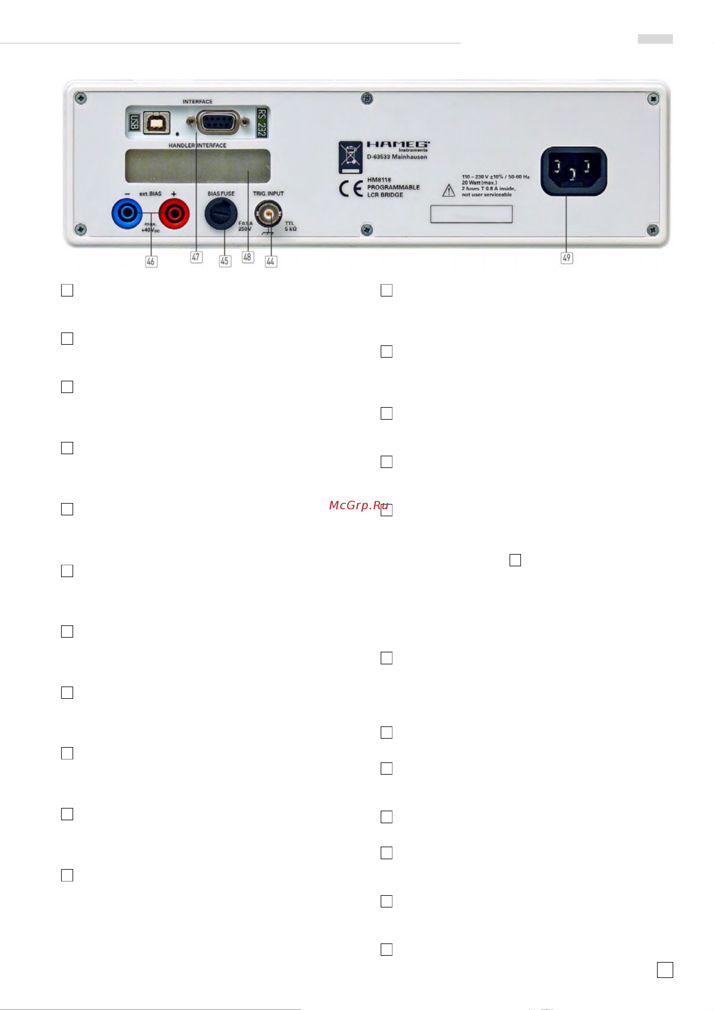 Rohde & Schwarz HM8118 Инструкция к товару онлайн [9/32] 871994