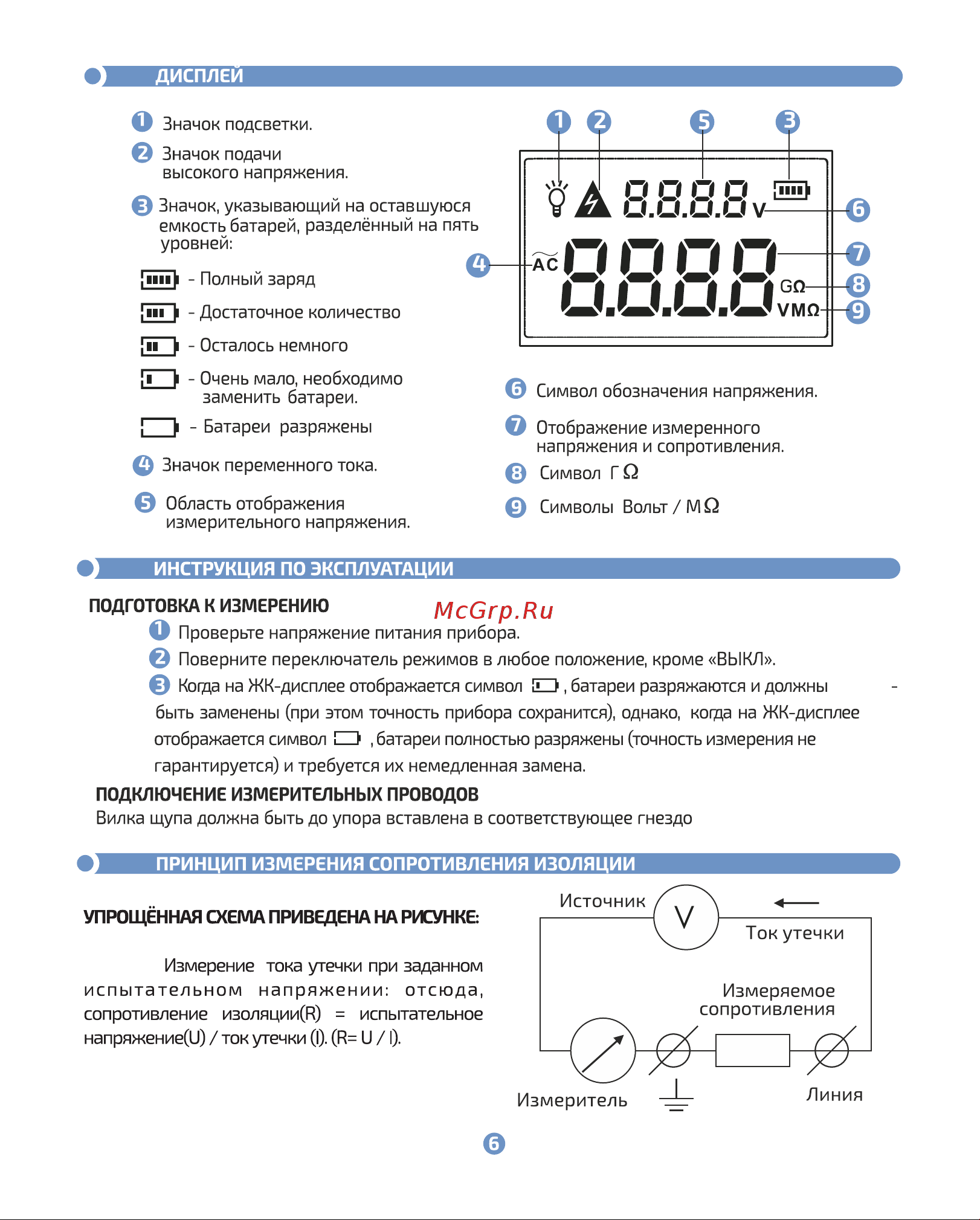 МЕГЕОН 13126 с поверкой к0000020559 Инструкция онлайн [6/20] 872076