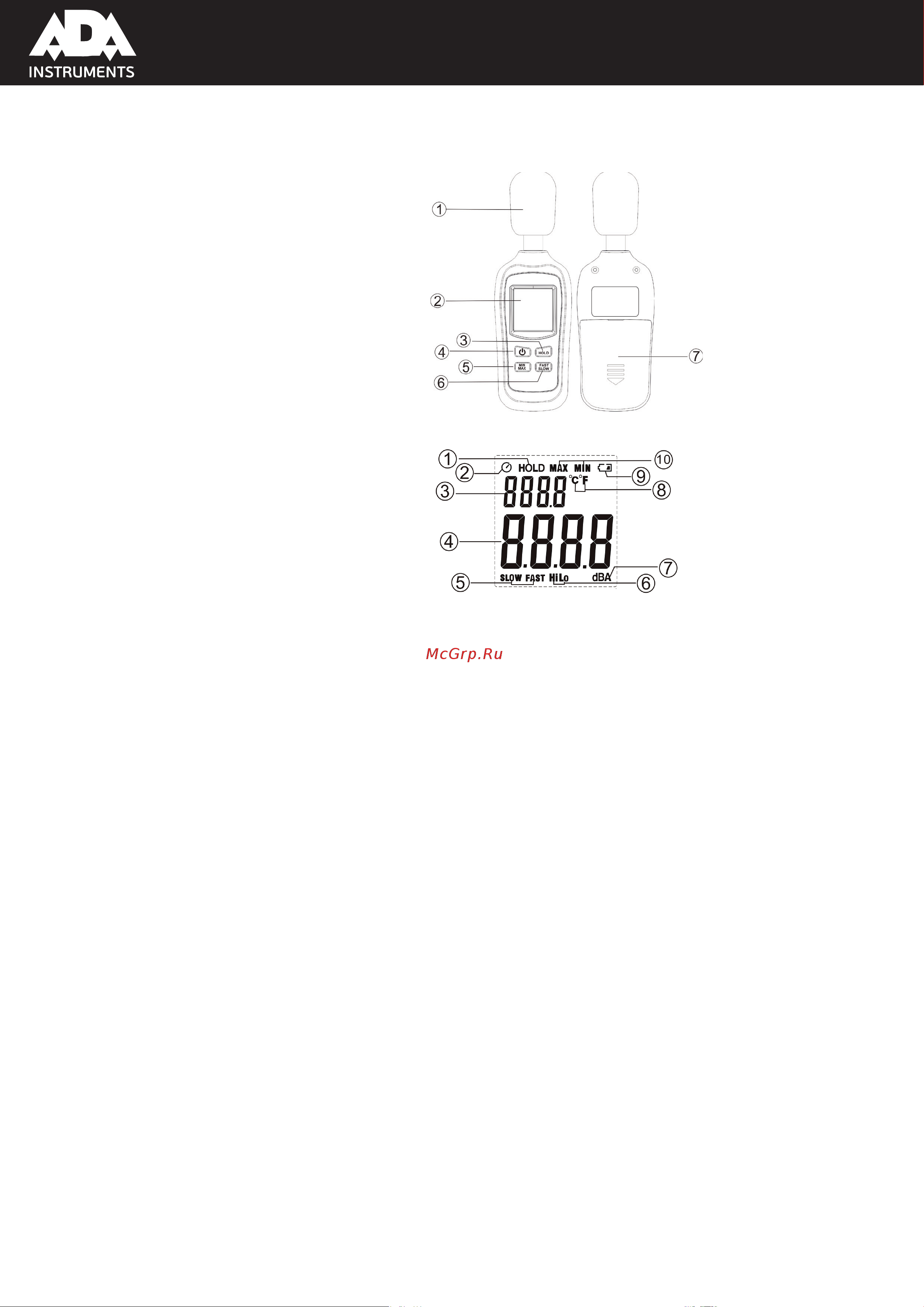 Ada ZSM 135 А00517 Инструкция к товару онлайн
