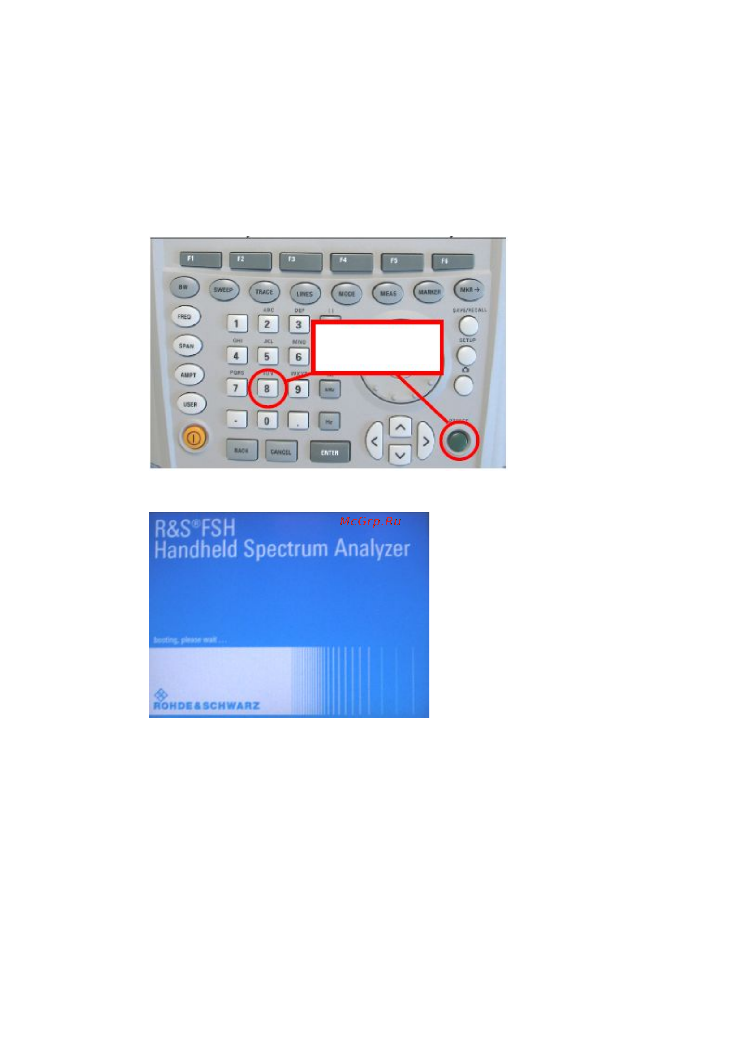 Rohde & Schwarz R&SFSH8 с предусилителем, следящим генератором и встроенным КСВН-мостом Инструкция к товару онлайн [164/186] 872624