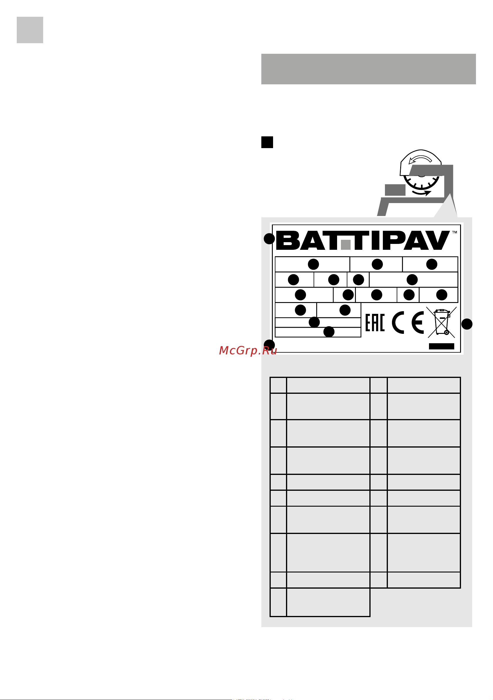 BATTIPAV EXPERT 600S 9601 Инструкция онлайн [16/60] 872699