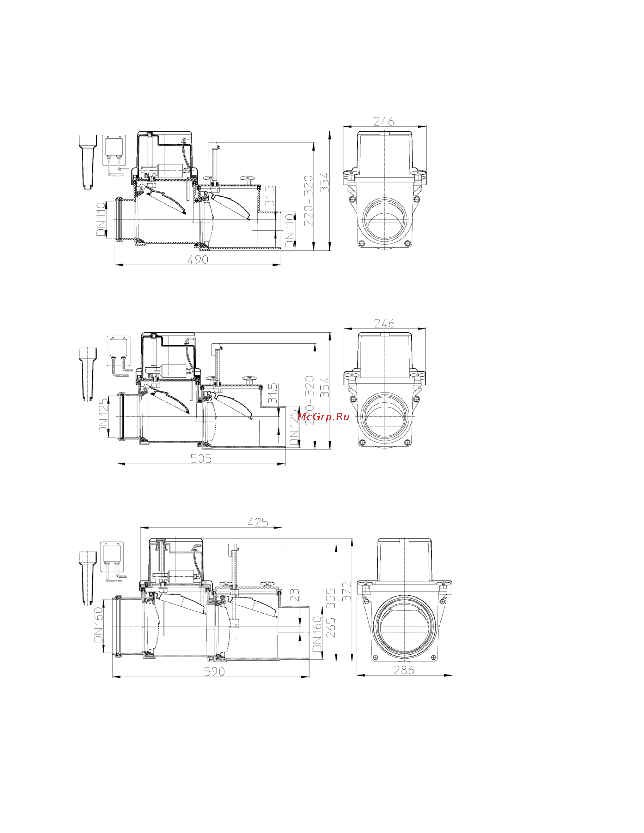 HL с подключением к компьютеру, DN110 Инструкция HL710.2EPC онлайн [3/9] 872740