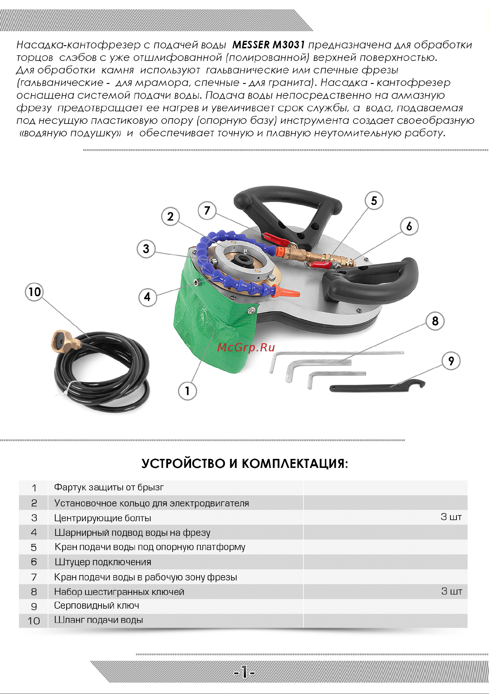 Messer 10-41-023 Инструкция к товару онлайн [2/8] 872836