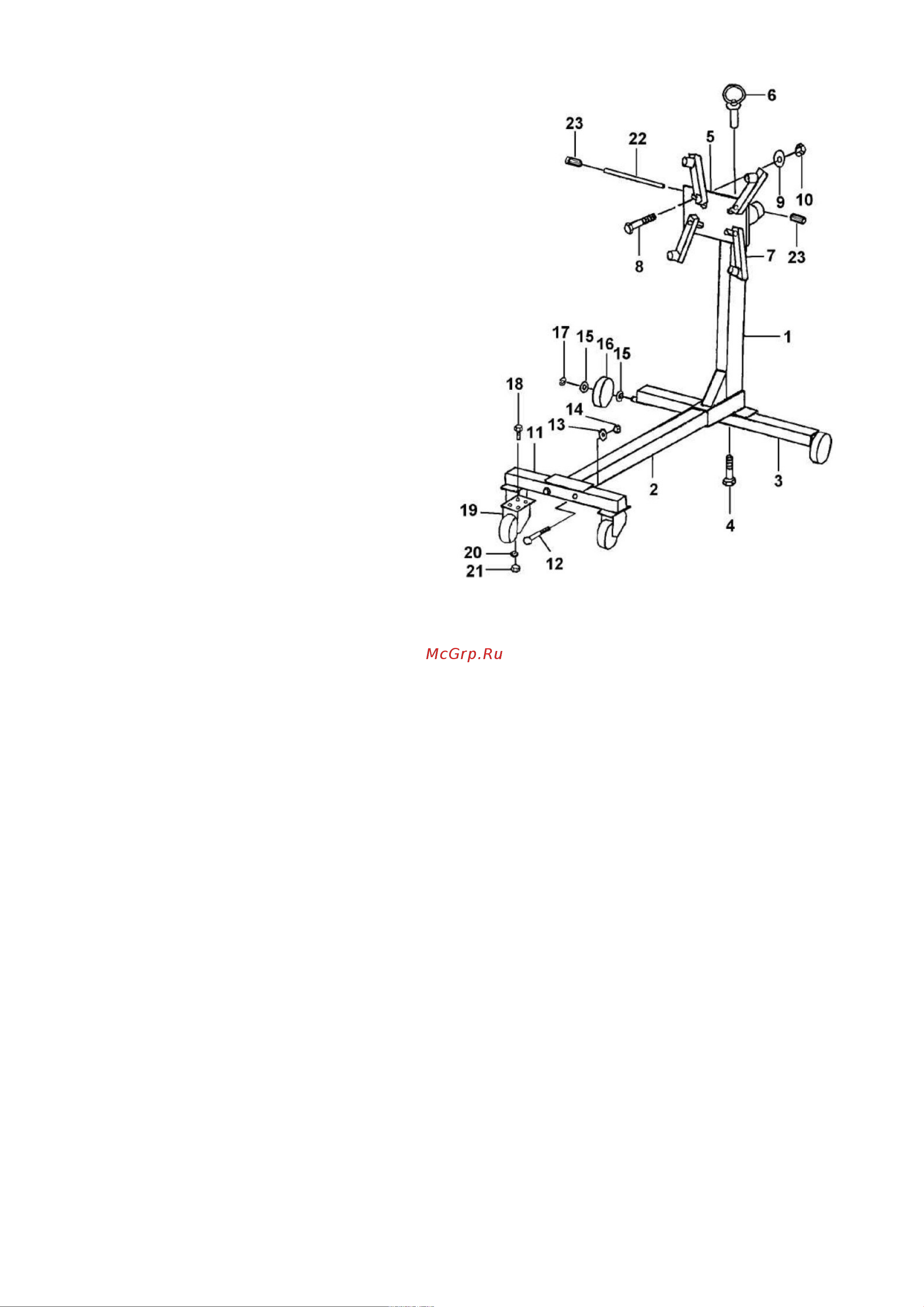 Rockforce 900кг с полкой для инструмента RF-TR29005(4079) Инструкция онлайн [2/3] 872844