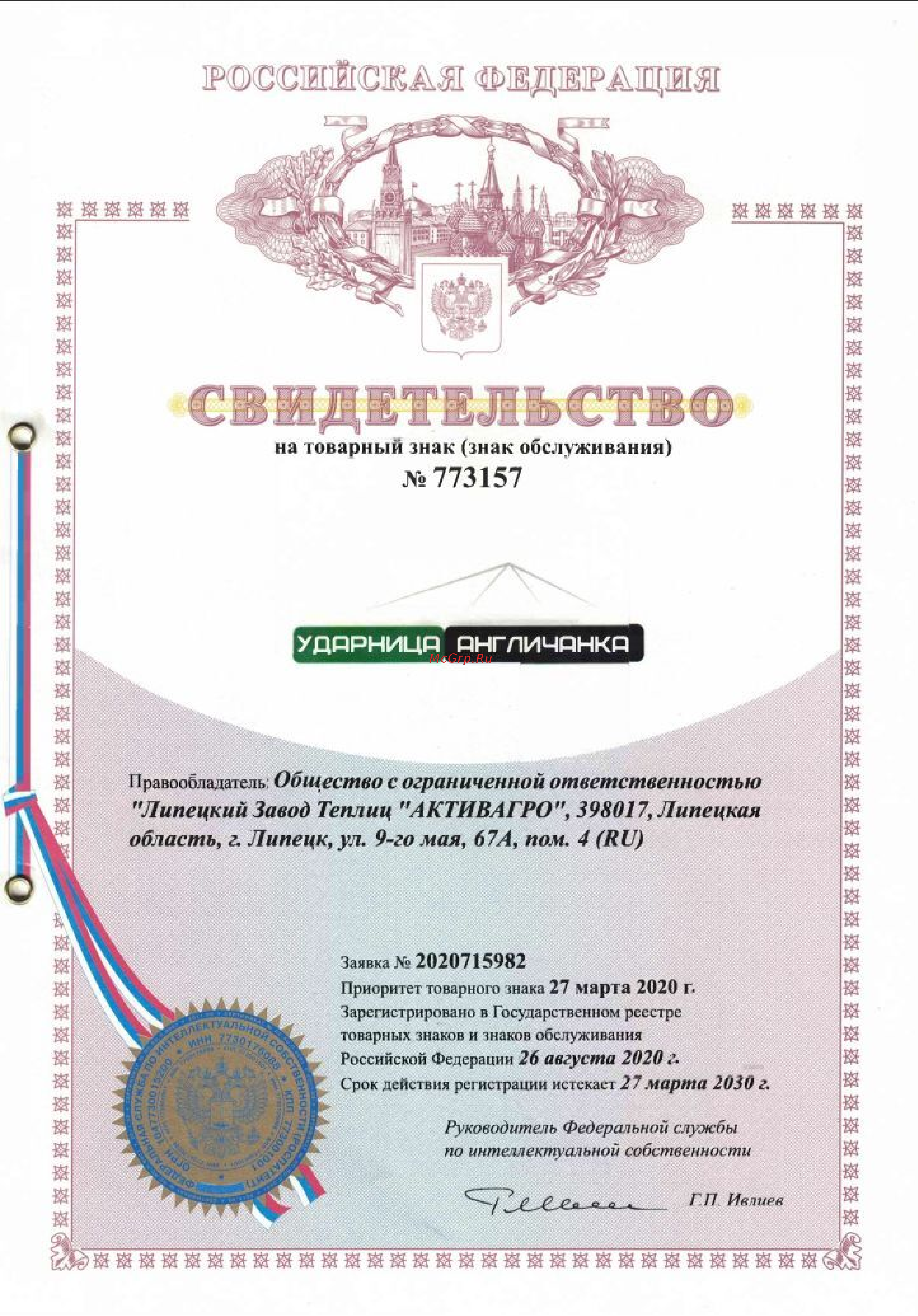 АКТИВАГРО.РФ Ударница англичанка 40x20 мм, удлиняющий блок 2x2 м, шаг 0.65 м 199 Товарный знак Ударница англичанка онлайн