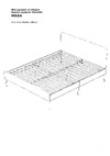 Металл-Завод MEZA 160x200, обивка серая, каркас черный MB01602001G2 Инструкция по сборке