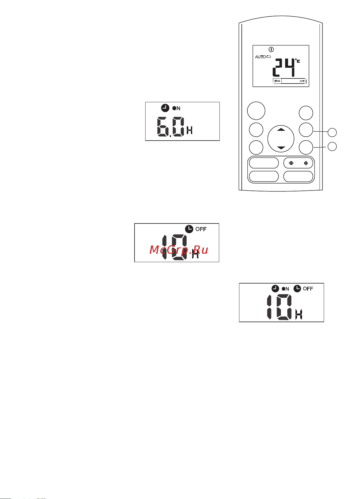 General Climate GC-4C24HRN2, GU-U24HN2/Панель T-MBQ4-04B комплект GC4C24HRN2 Инструкция пульт онлайн [9/10] 873071