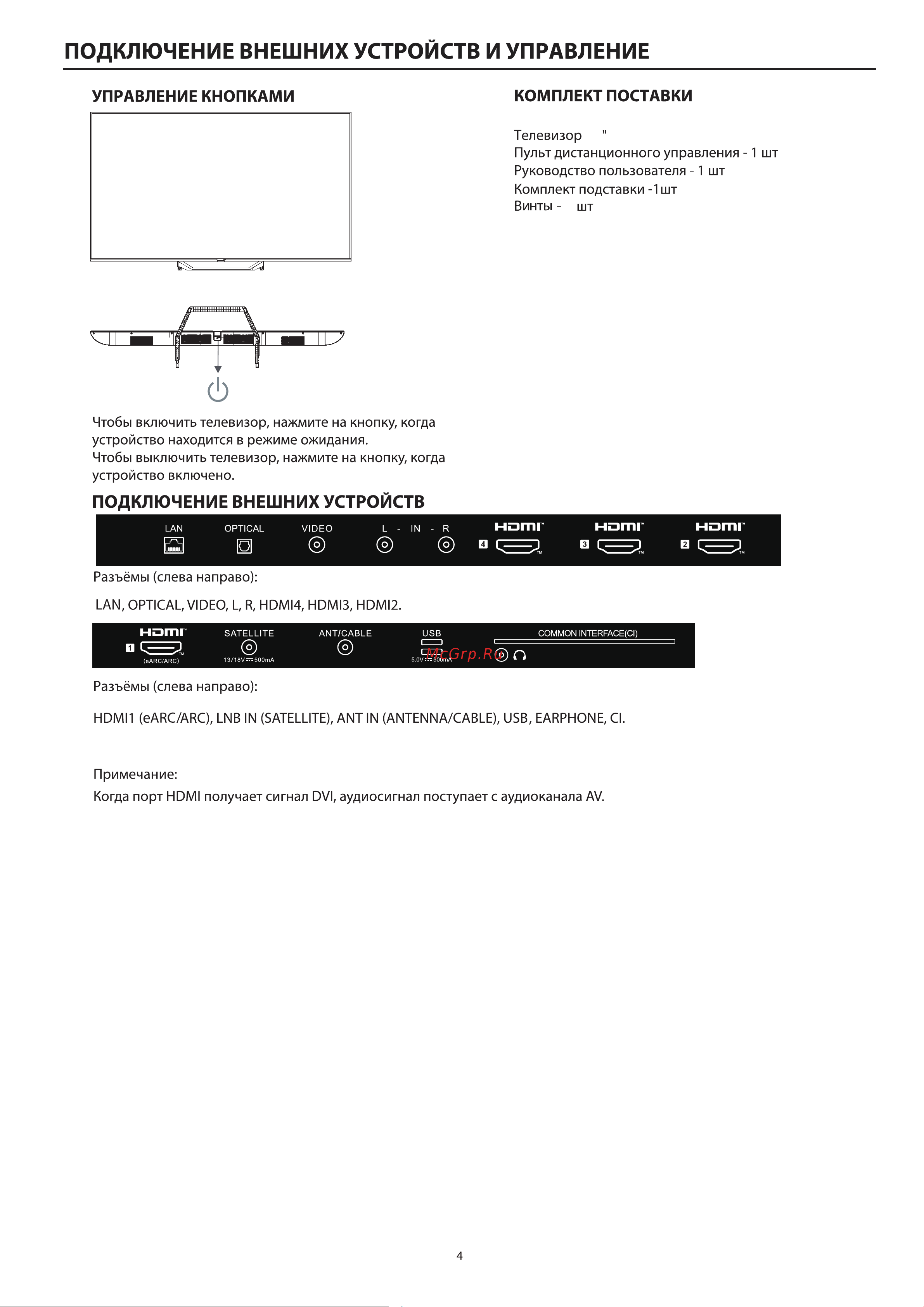 Haier 65 SMART TV S2 PRO Инструкция по эксплуатации онлайн [8/48] 873333