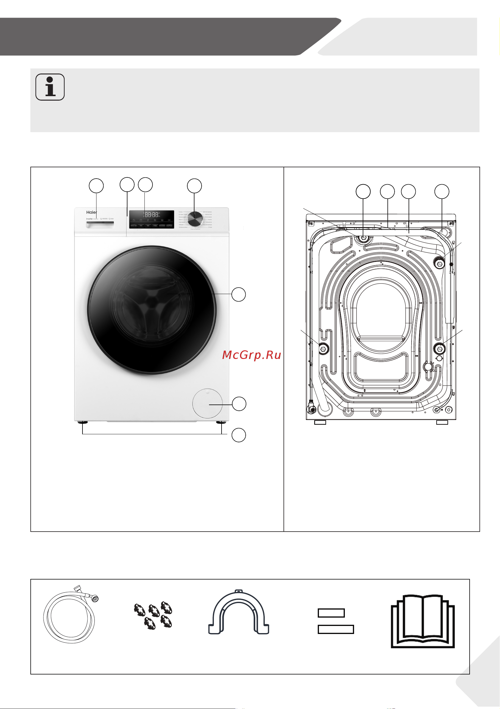 Haier HW100-BP12406 Инструкция по эксплуатации онлайн [7/64] 873355