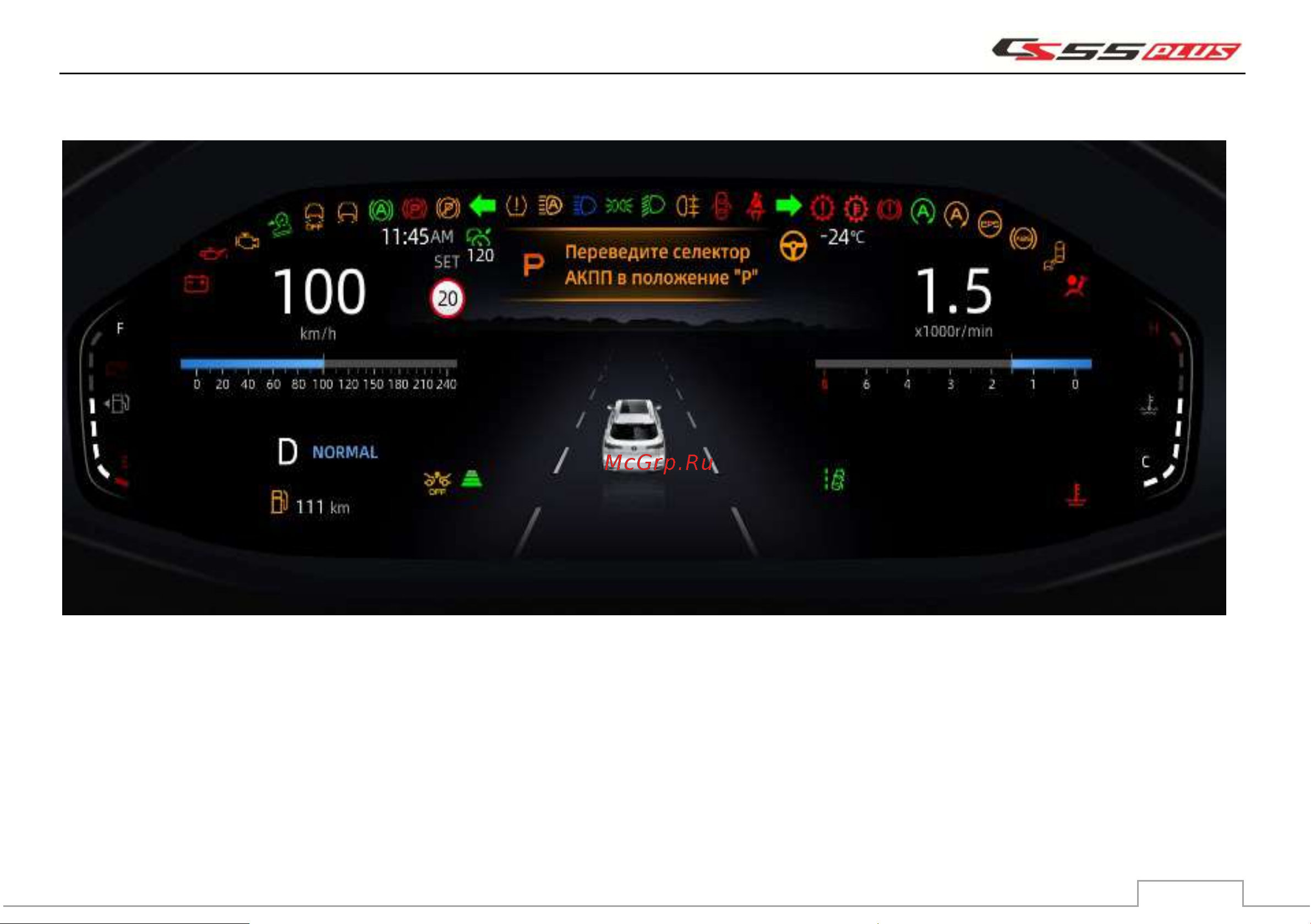 Changan CS55PLUS Инструкция по эксплуатации онлайн [5/282] 873488
