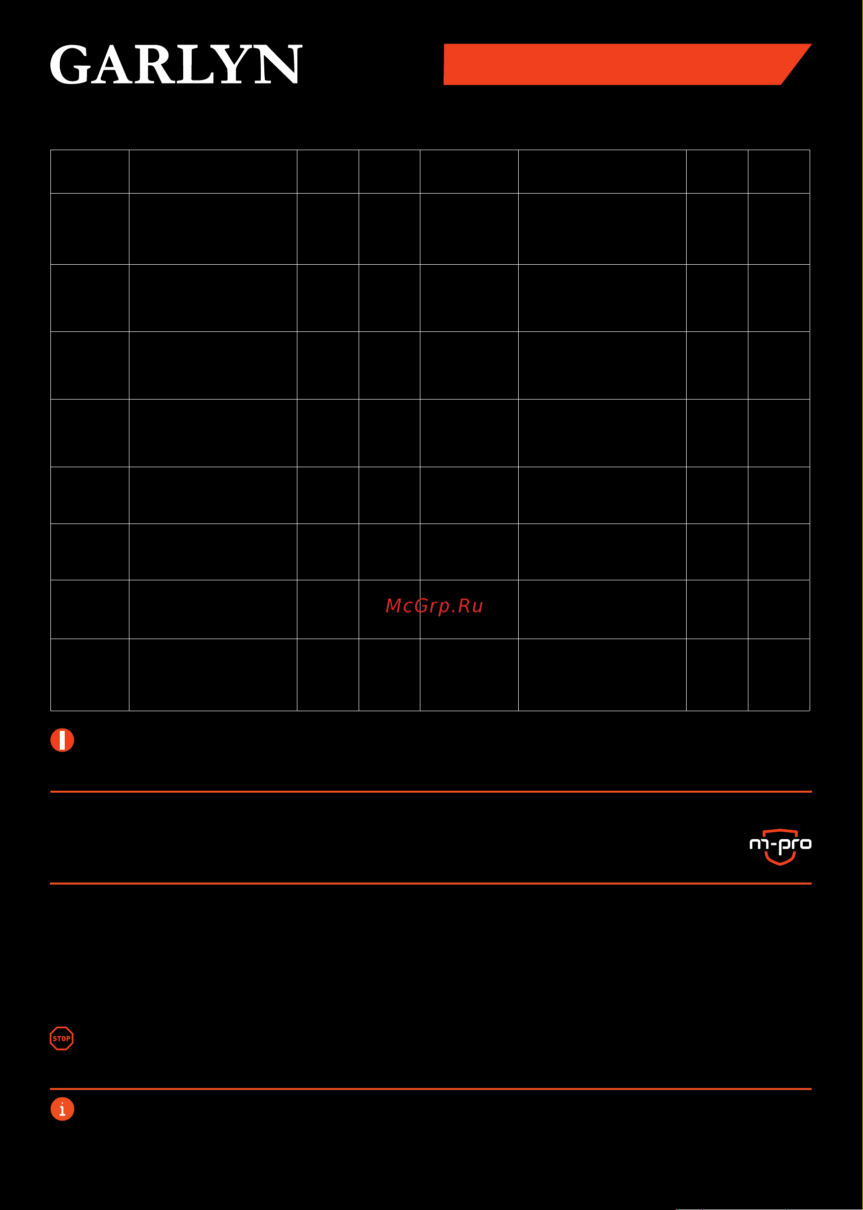 Garlyn D-06 Pro Краткая инструкция онлайн [2/2] 873654