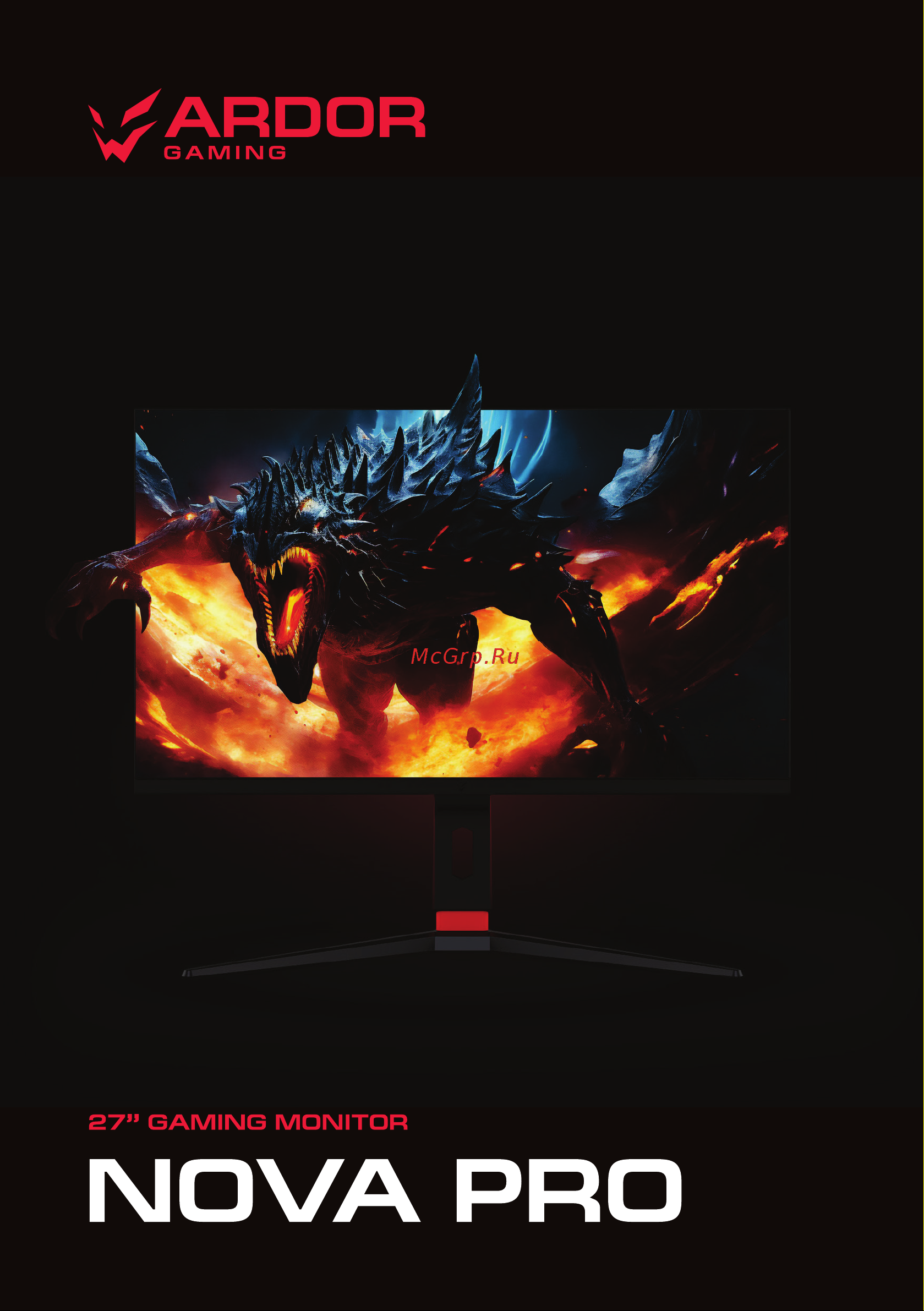 ARDOR GAMING NOVA PRO AQ27H1UE Инструкция по эксплуатации онлайн