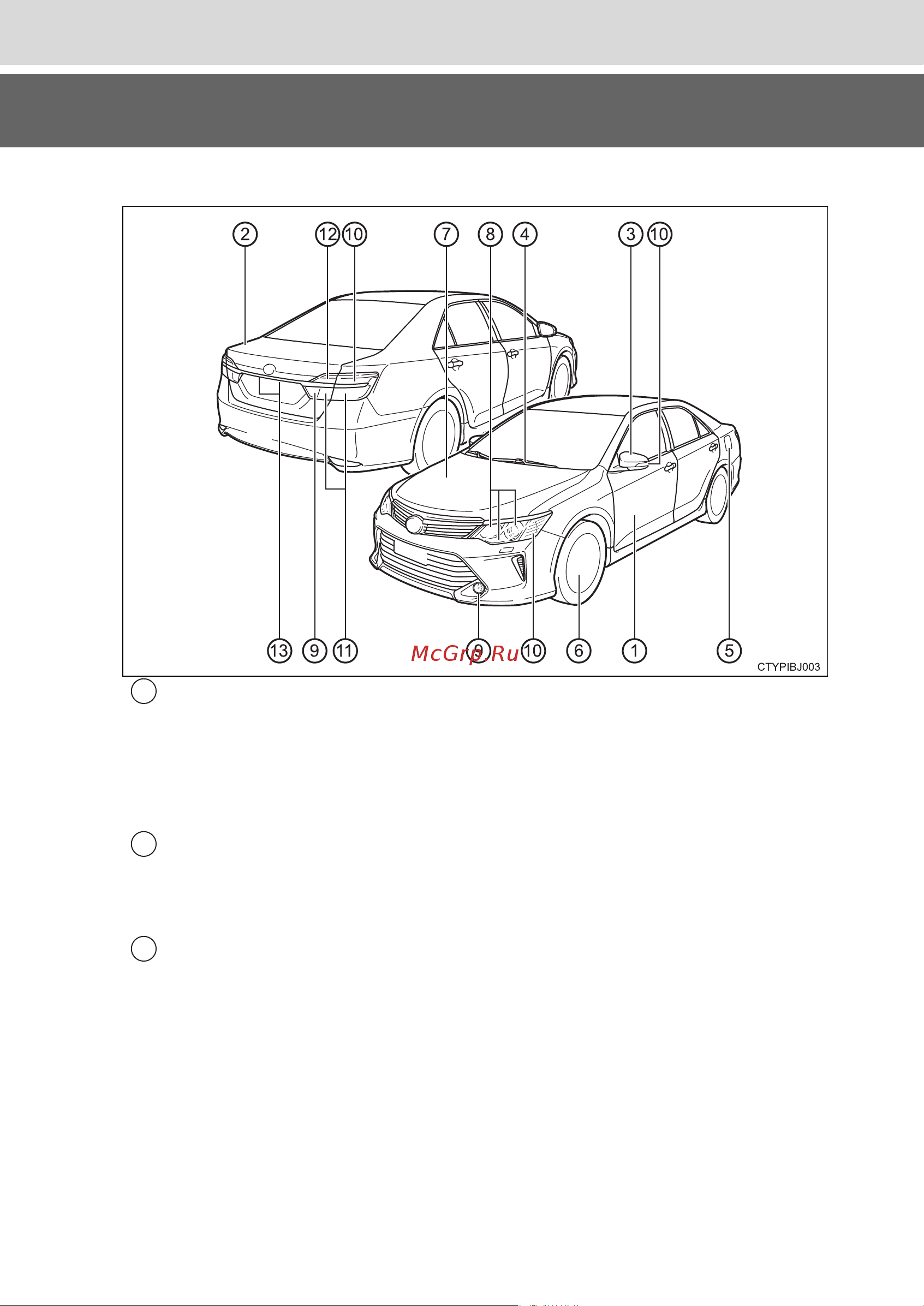 Toyota Camry 2011 - 2017 Руководство для владельца PZ49X_33C26_RU онлайн [14/448] 873847