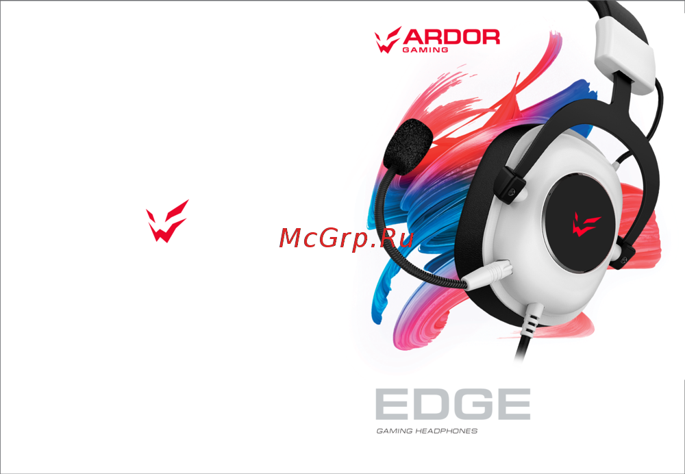 ARDOR GAMING Edge Black Инструкция по эксплуатации