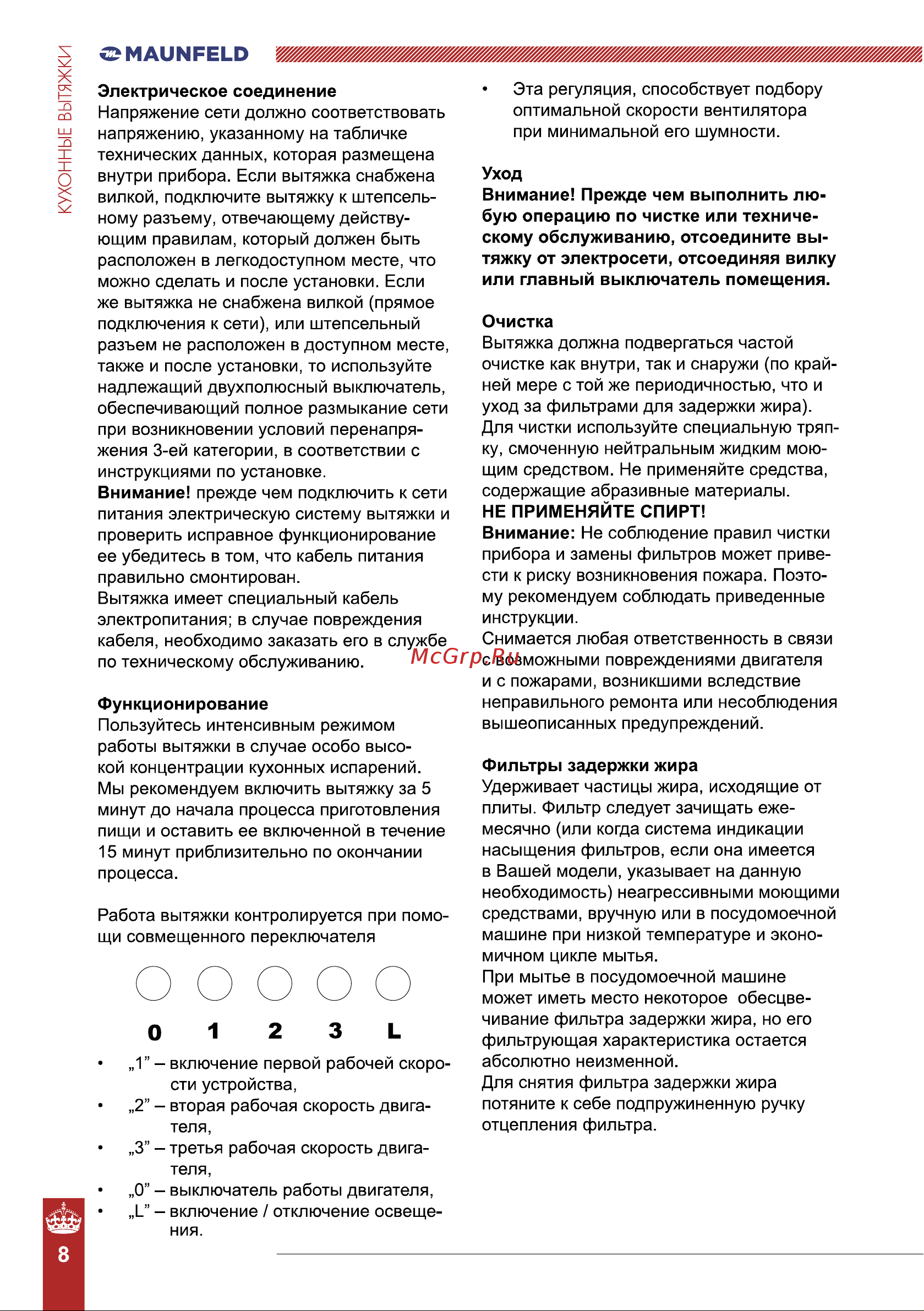 Maunfeld Bath 401 Руководство по эксплуатации онлайн [8/10] 874047