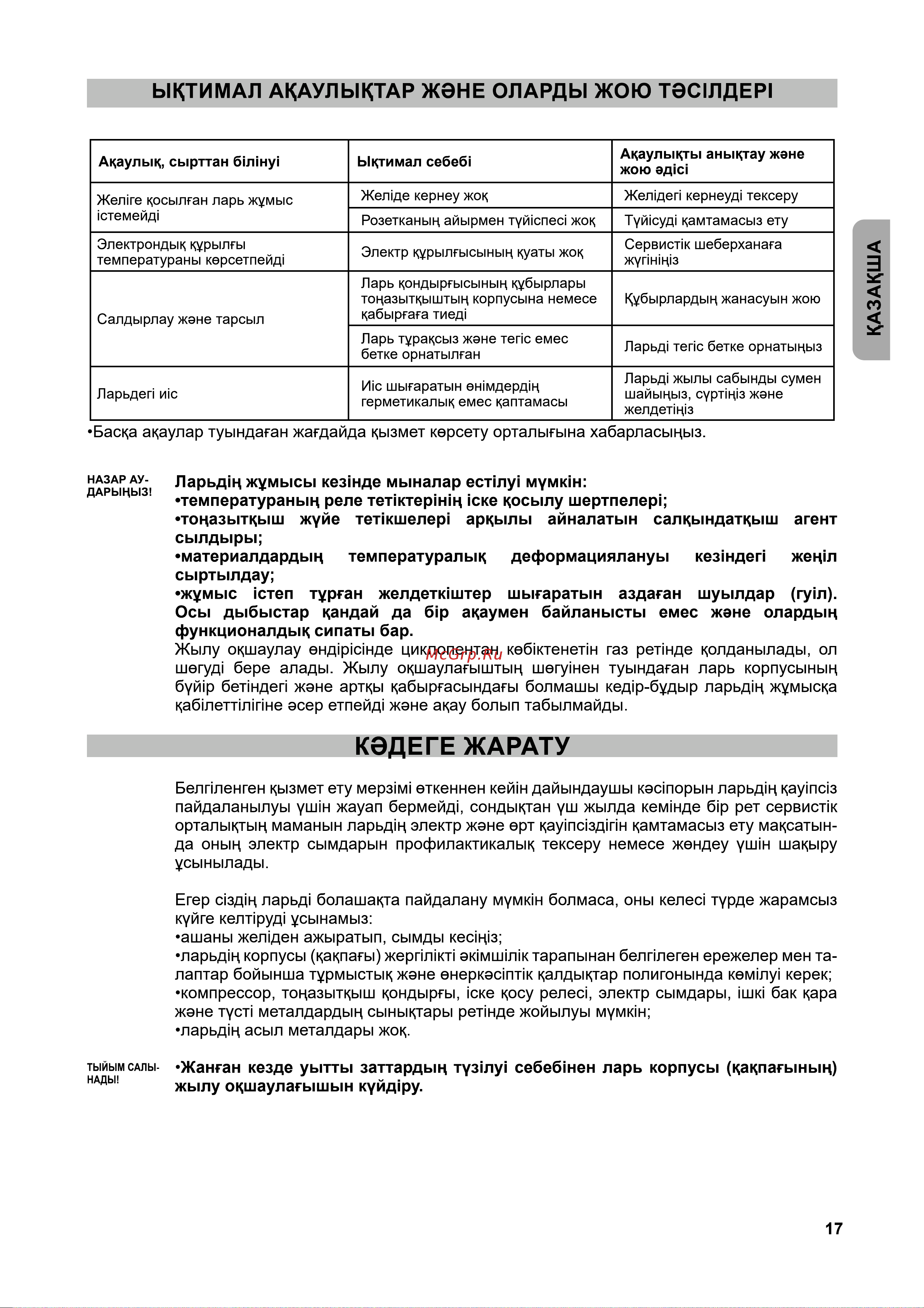 Бирюса B285KX Руководство по эксплуатации онлайн [18/37] 878553