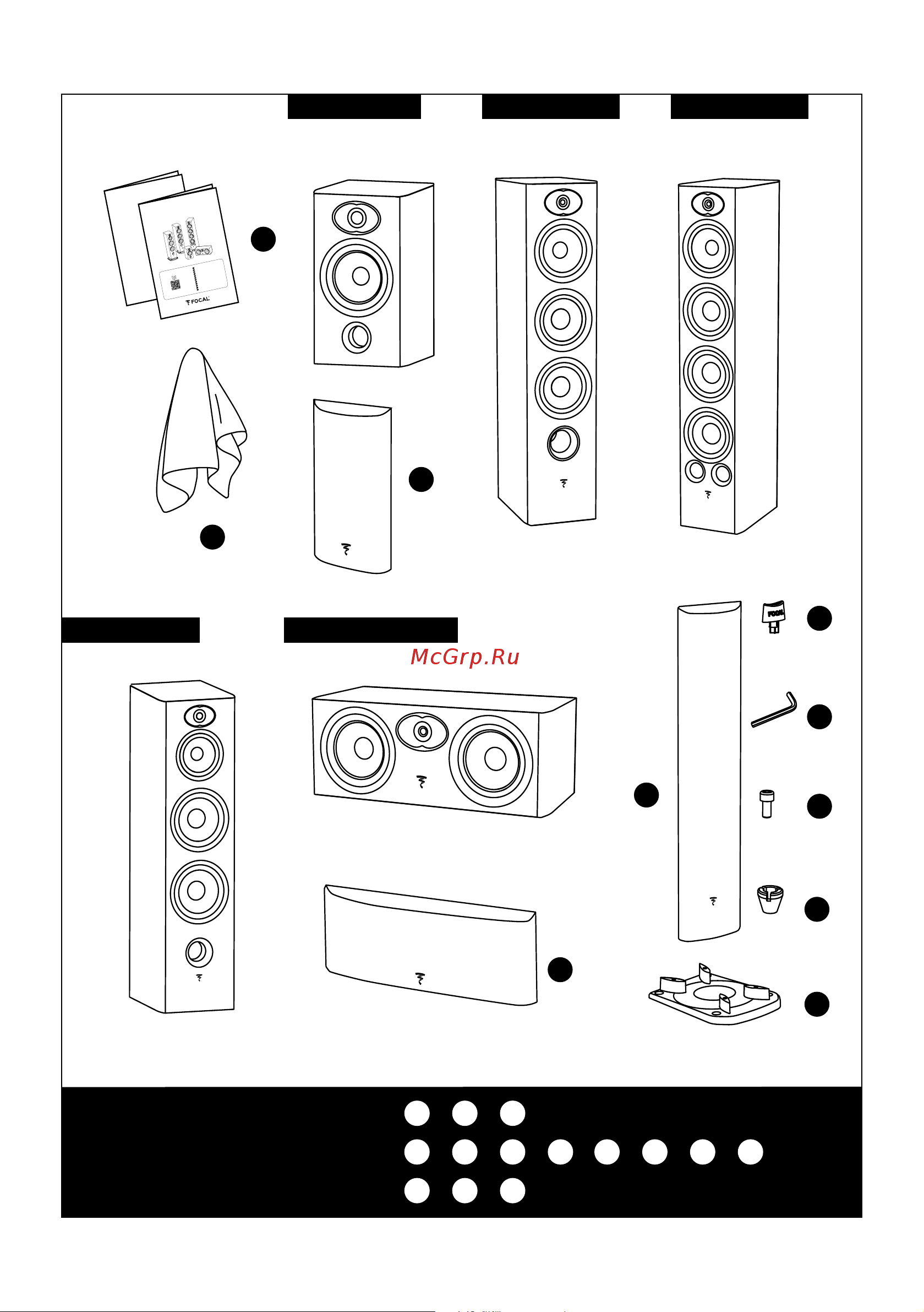 Focal Aria Evo X N°1 Black High Gloss Руководство по эксплуатации онлайн [3/24] 874226