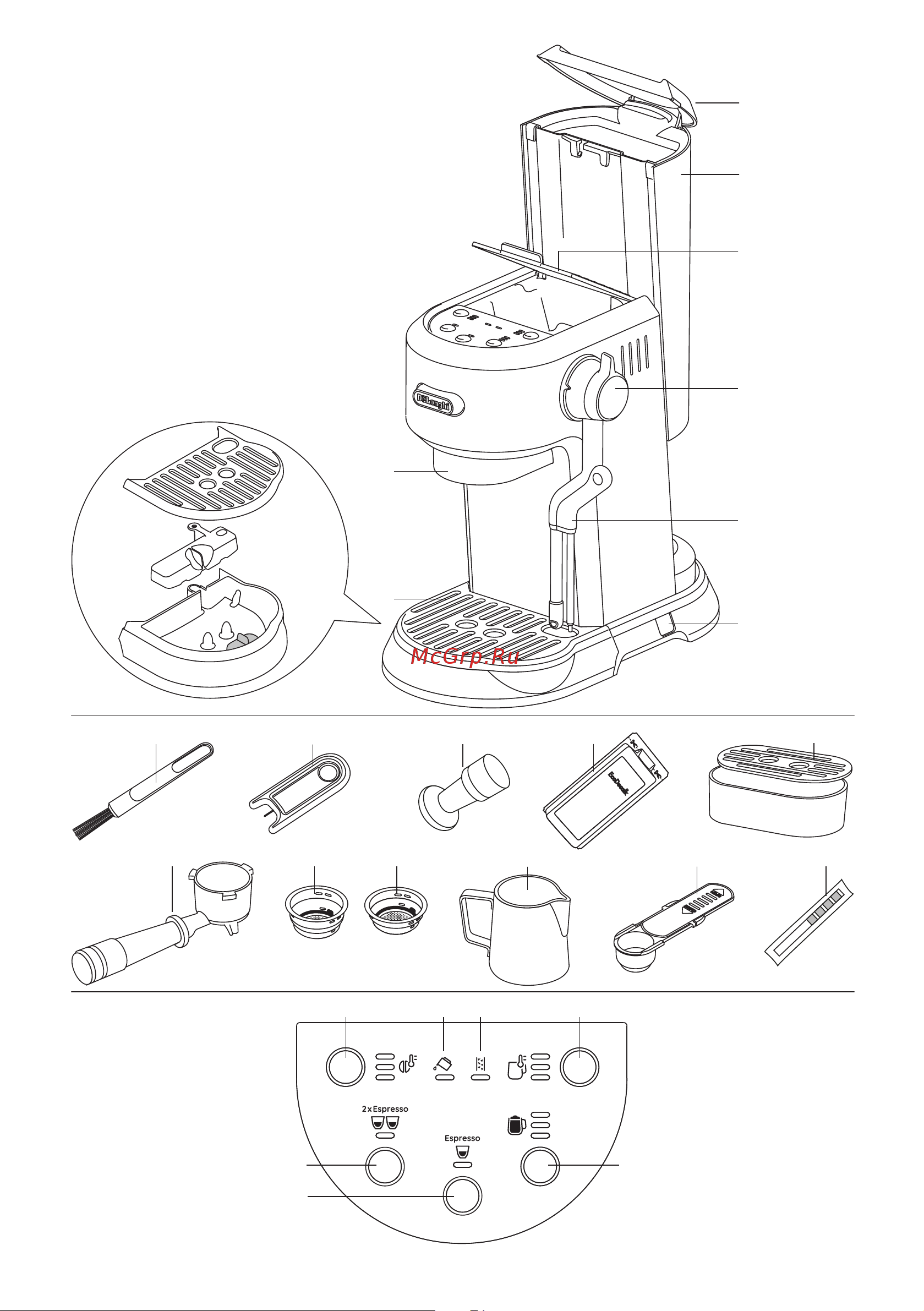 Delonghi EC950.M Руководство по эксплуатации онлайн [3/12] 874231