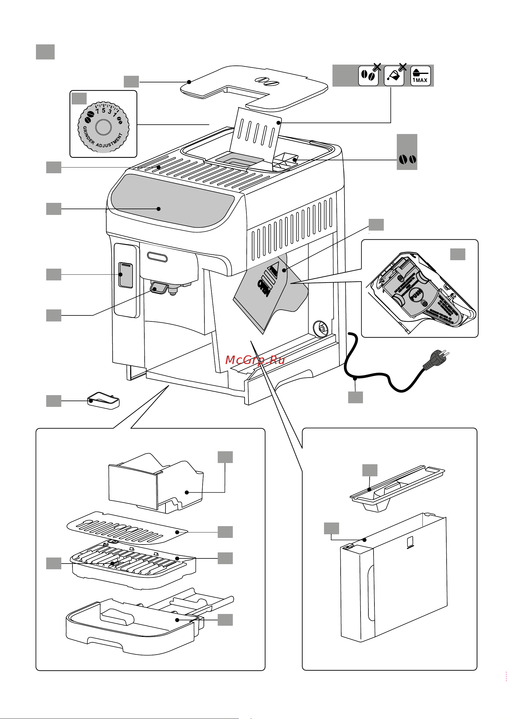 Delonghi ECAM320.70.TB Руководство по эксплуатации онлайн [2/29] 874237