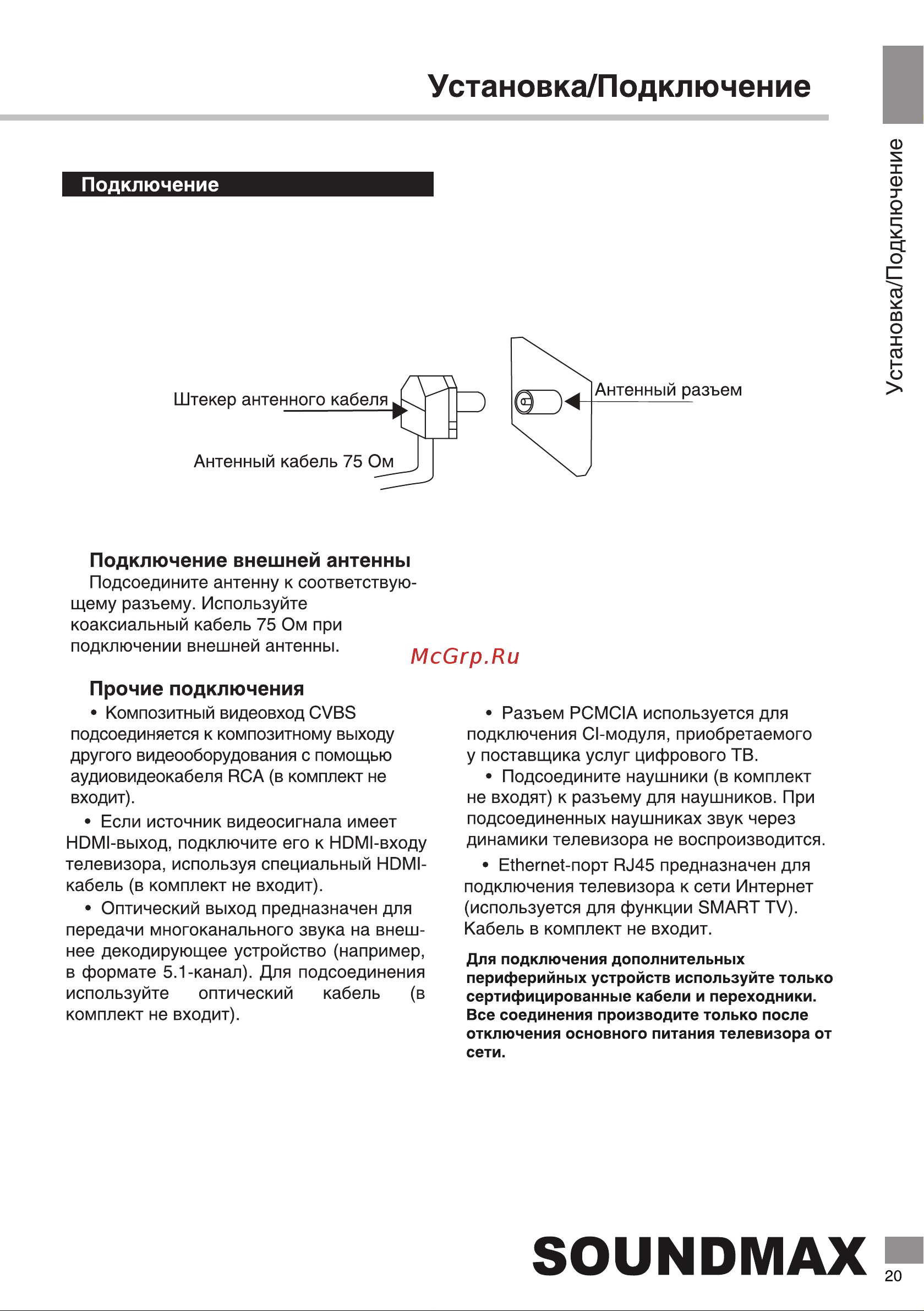Soundmax SM-LED32M12S Руководство по эксплуатации онлайн [21/40] 883069