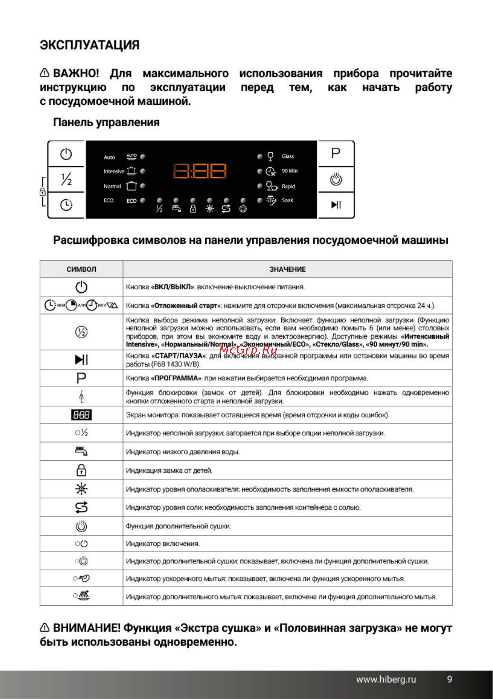 Hiberg F48 1030 W белая Руководство по эксплуатации онлайн [8/43] 874360