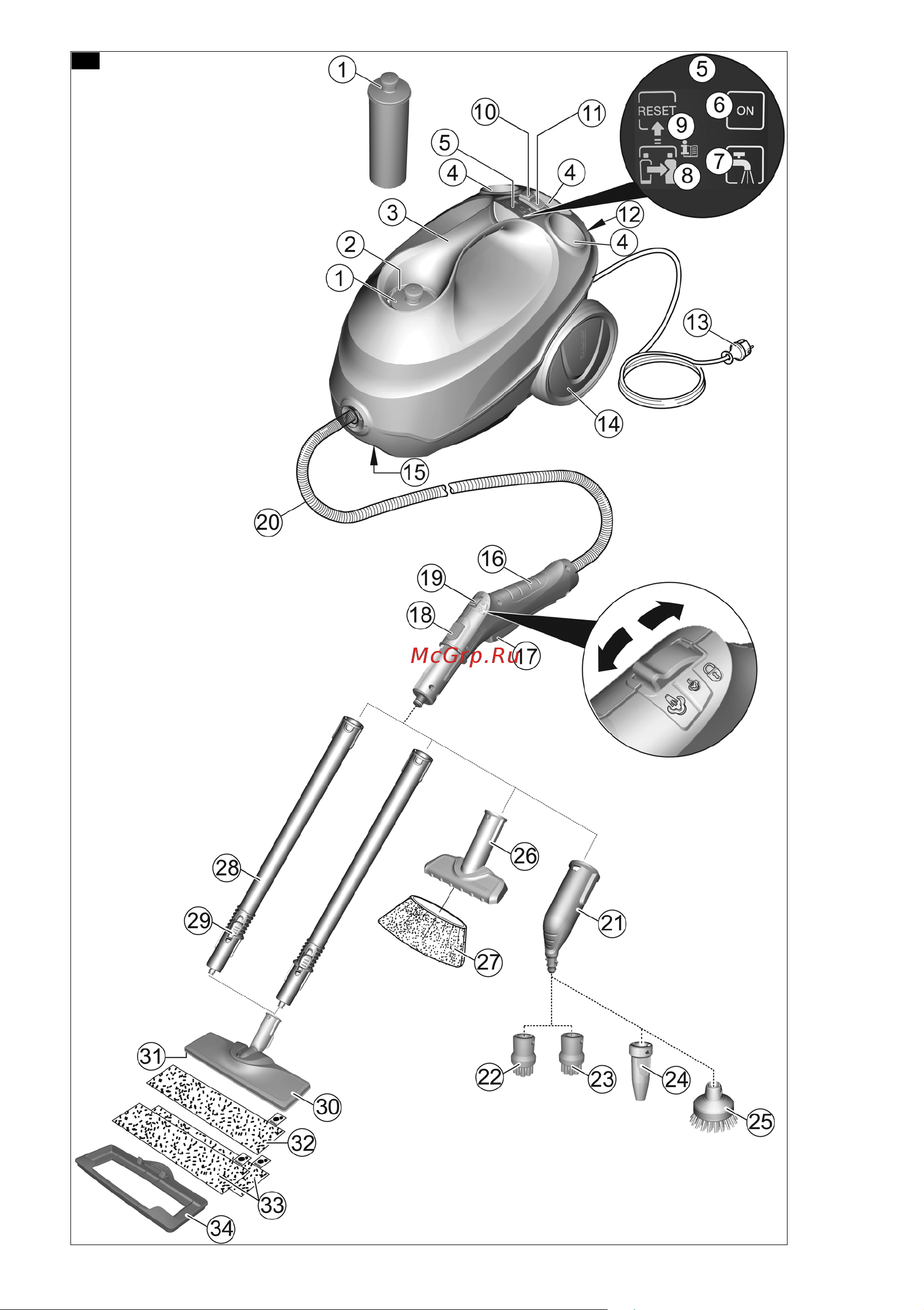 Karcher SC 3 EasyFix AE *EU (1.513-660.0) Руководство по эксплуатации онлайн [2/188] 874465