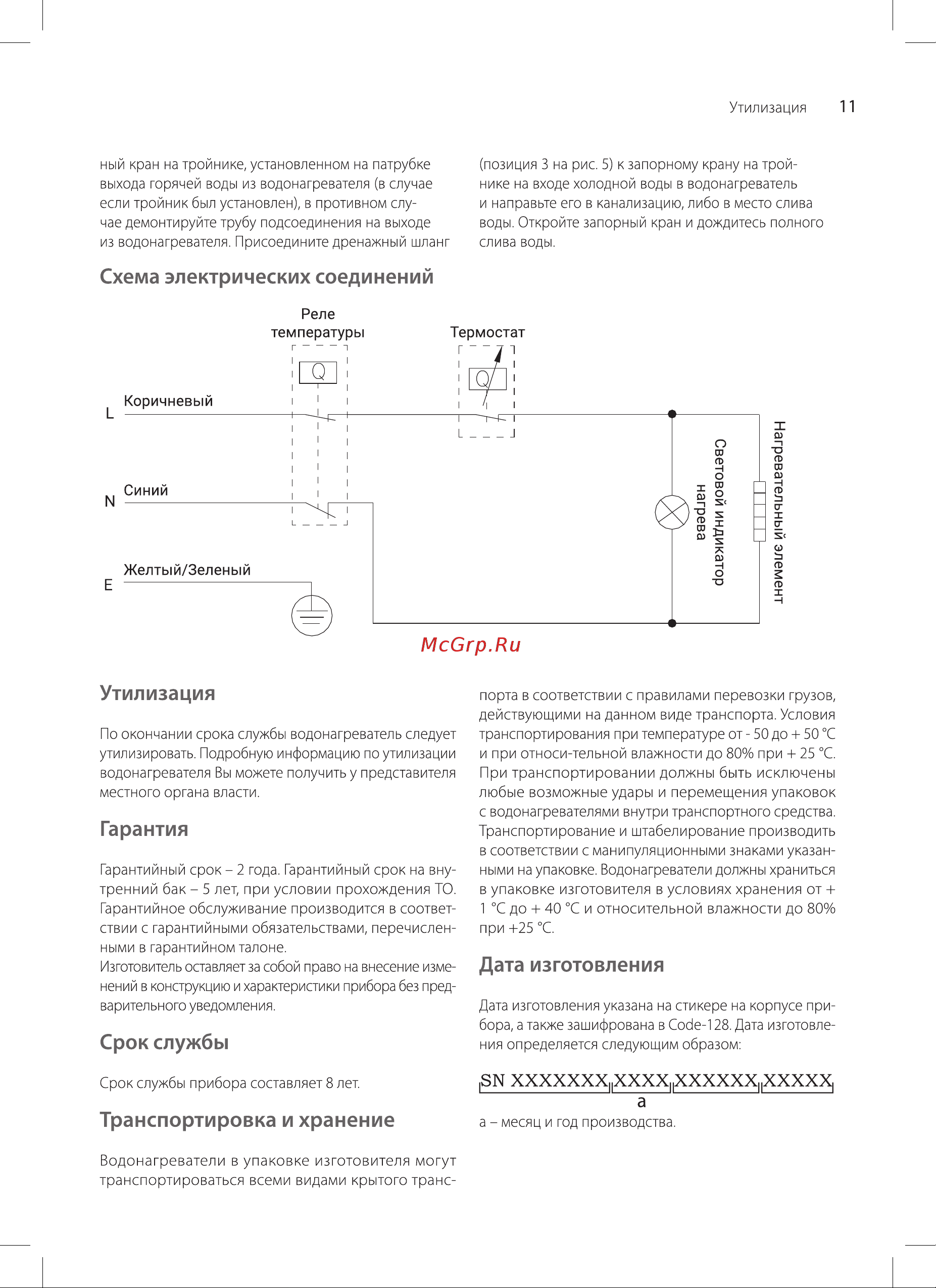 Ballu BWH/S 80 Legacy Руководство по эксплуатации онлайн [11/20] 879024