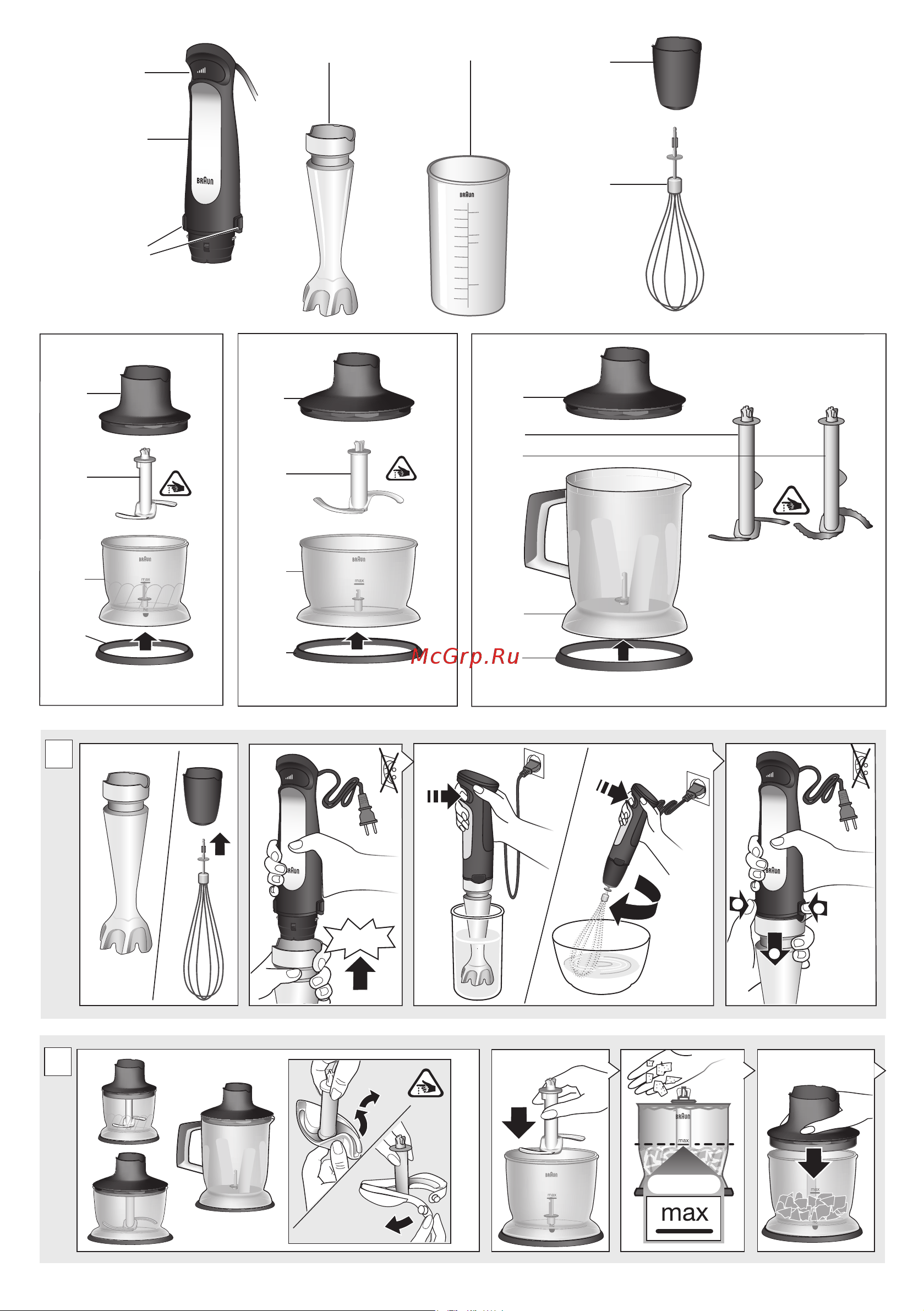 Braun Multiquick 7 MQ7035X Руководство по эксплуатации онлайн [3/96] 876268
