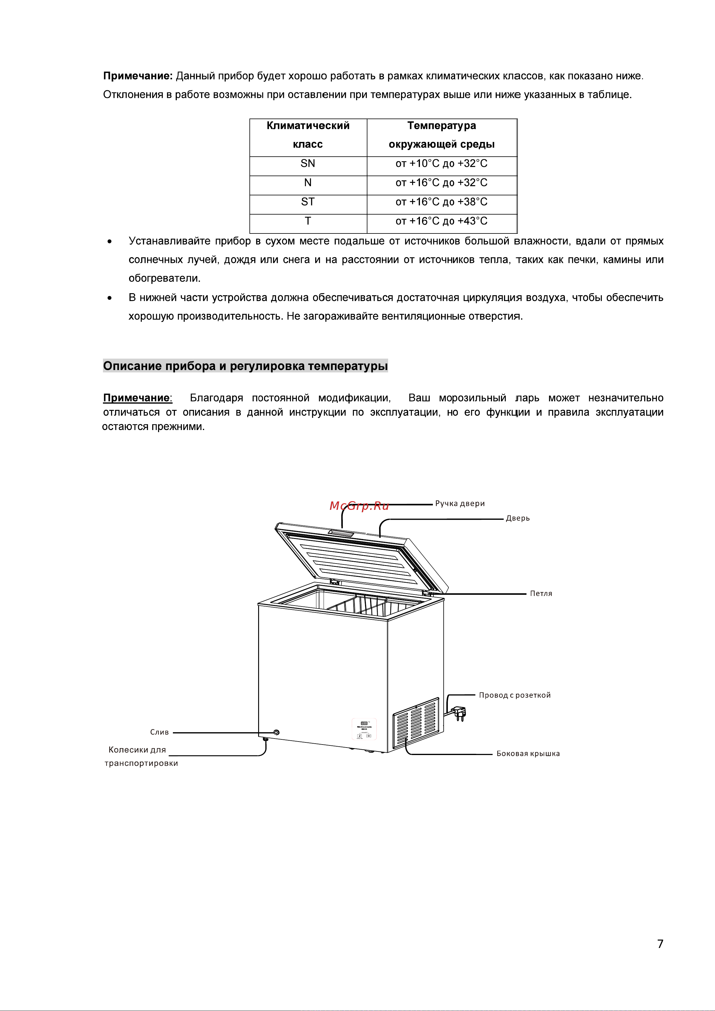 Hisense FC125D4DW1 Руководство по эксплуатации онлайн [8/15] 875248
