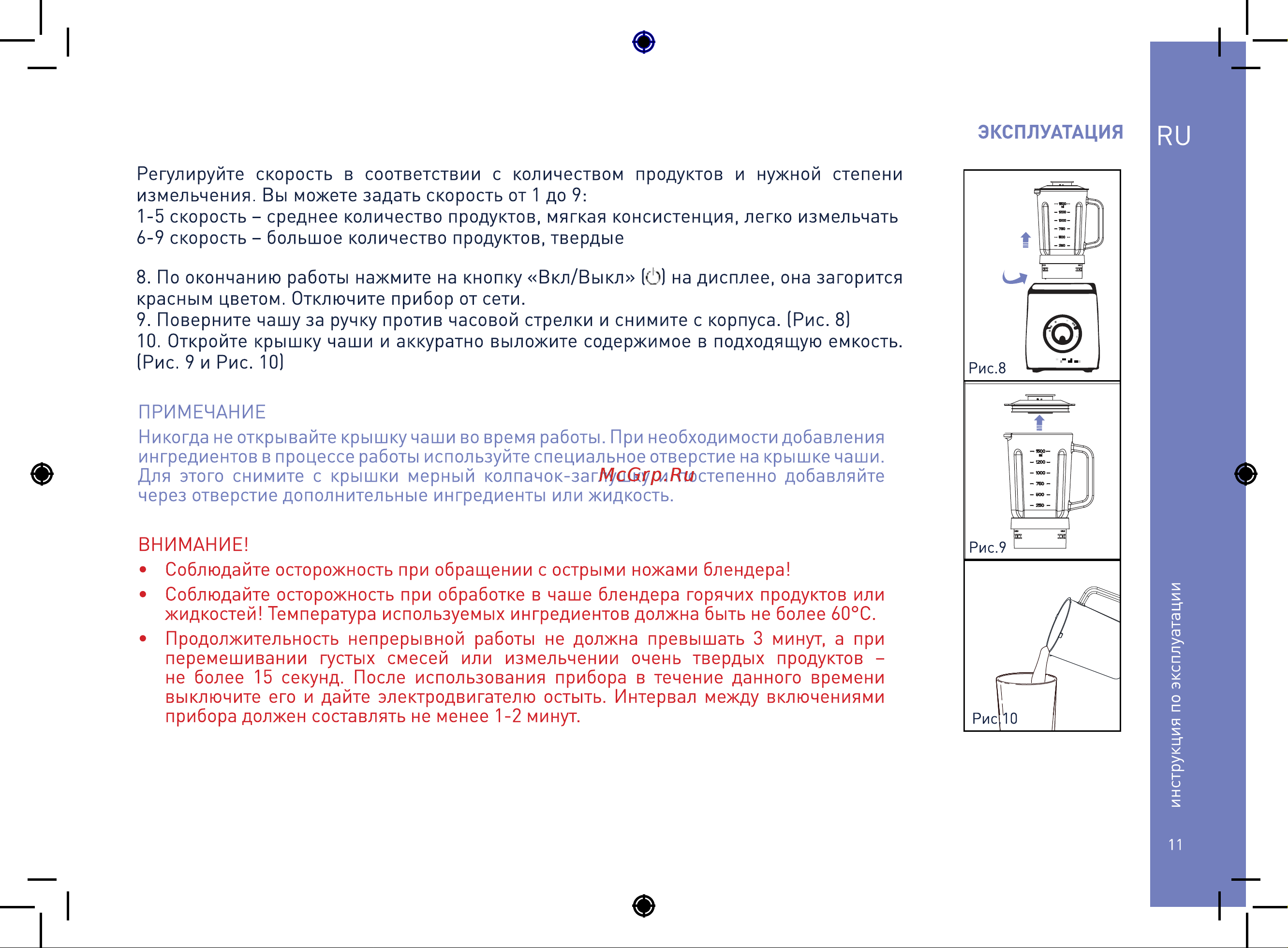 Zigmund & Shtain BS-446 D Руководство по эксплуатации онлайн [11/24] 875266