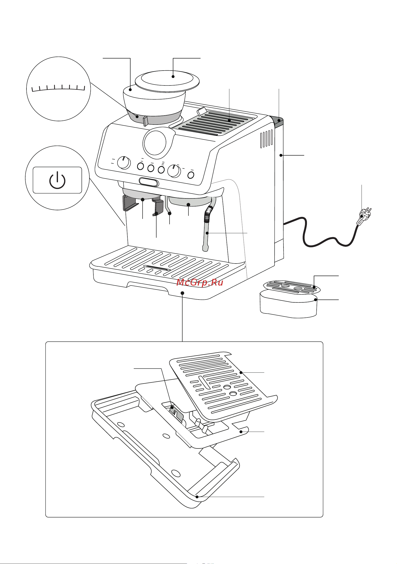 Delonghi EC9255.T Руководство по эксплуатации онлайн [3/248] 875352