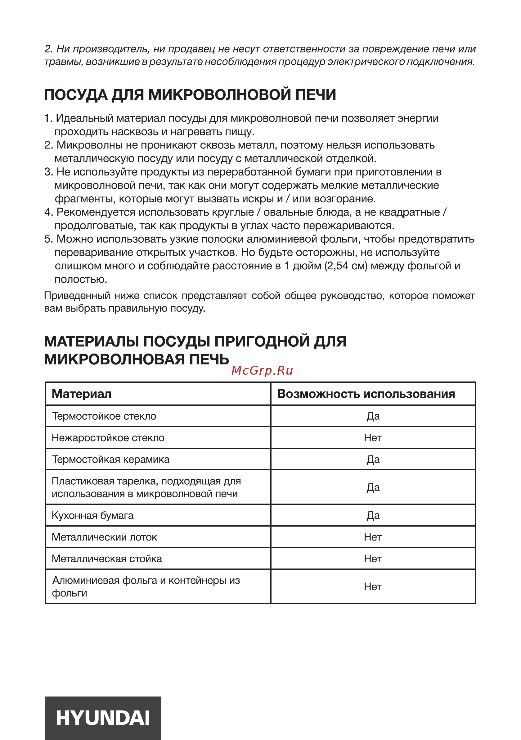 Hyundai HYM-M2066 Руководство по эксплуатации онлайн [7/20] 875476