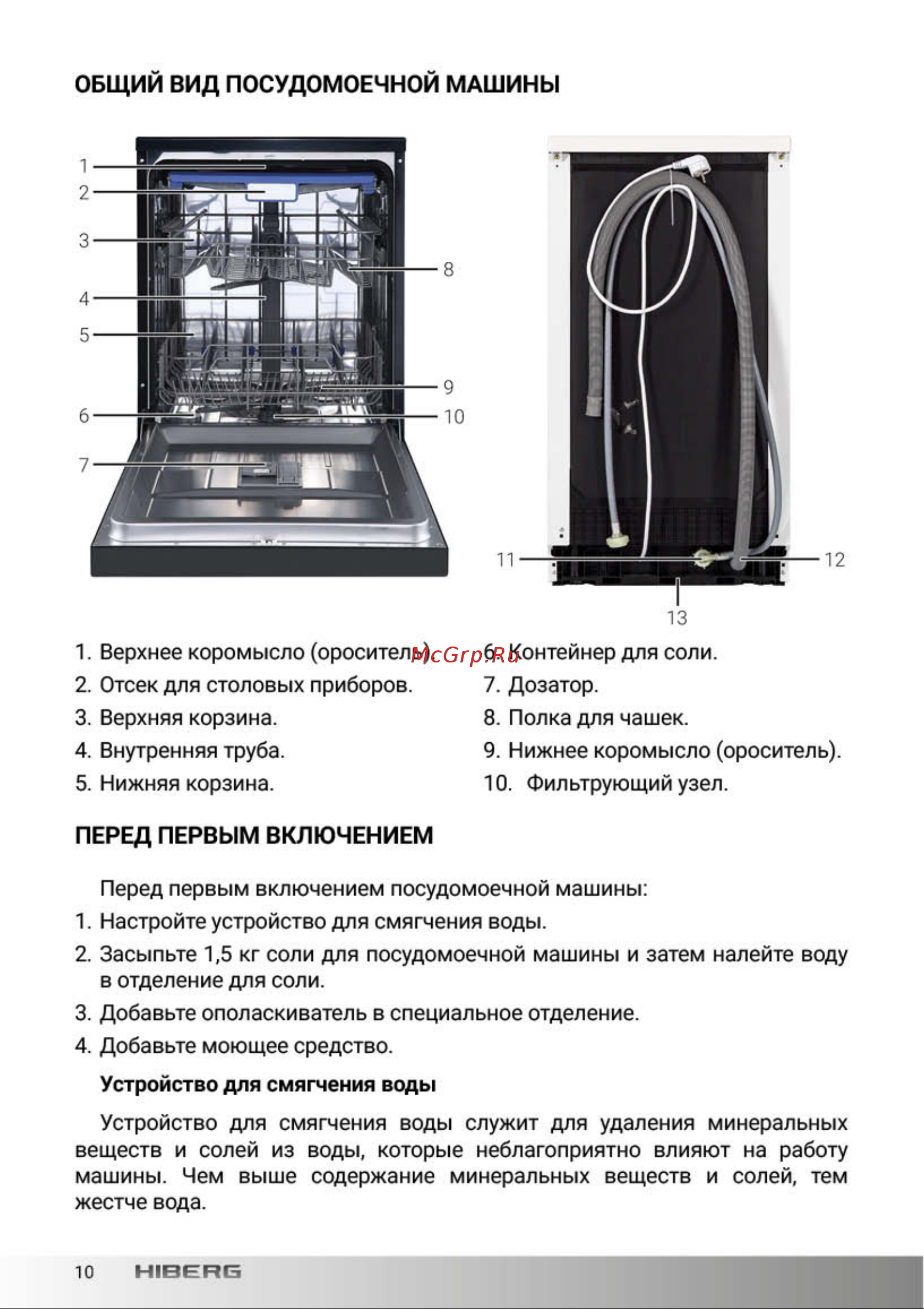 Hiberg F68 1432 MB Руководство по эксплуатации онлайн [9/43] 875916