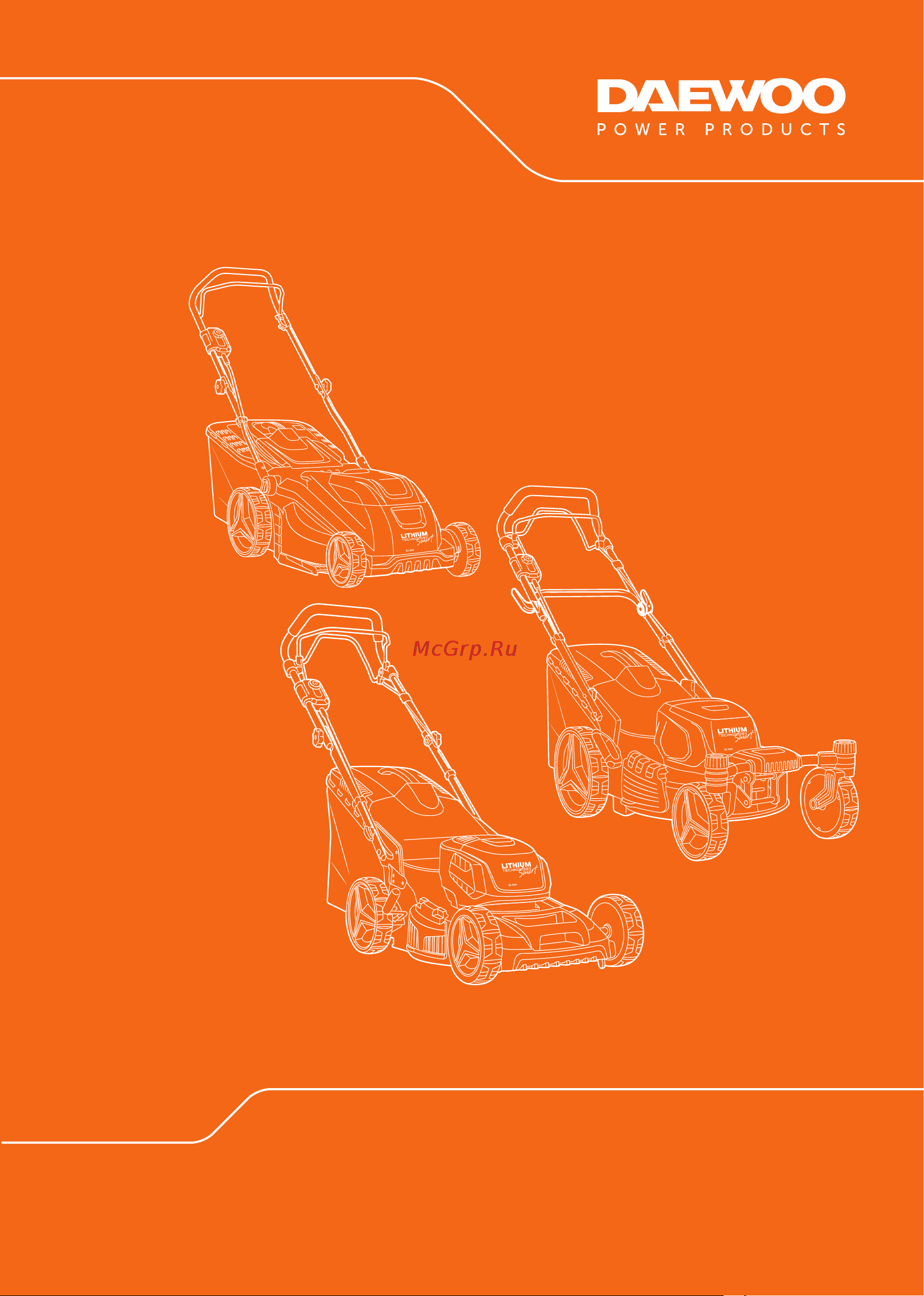Daewoo DLM 5040 Li-SR Руководство по эксплуатации онлайн
