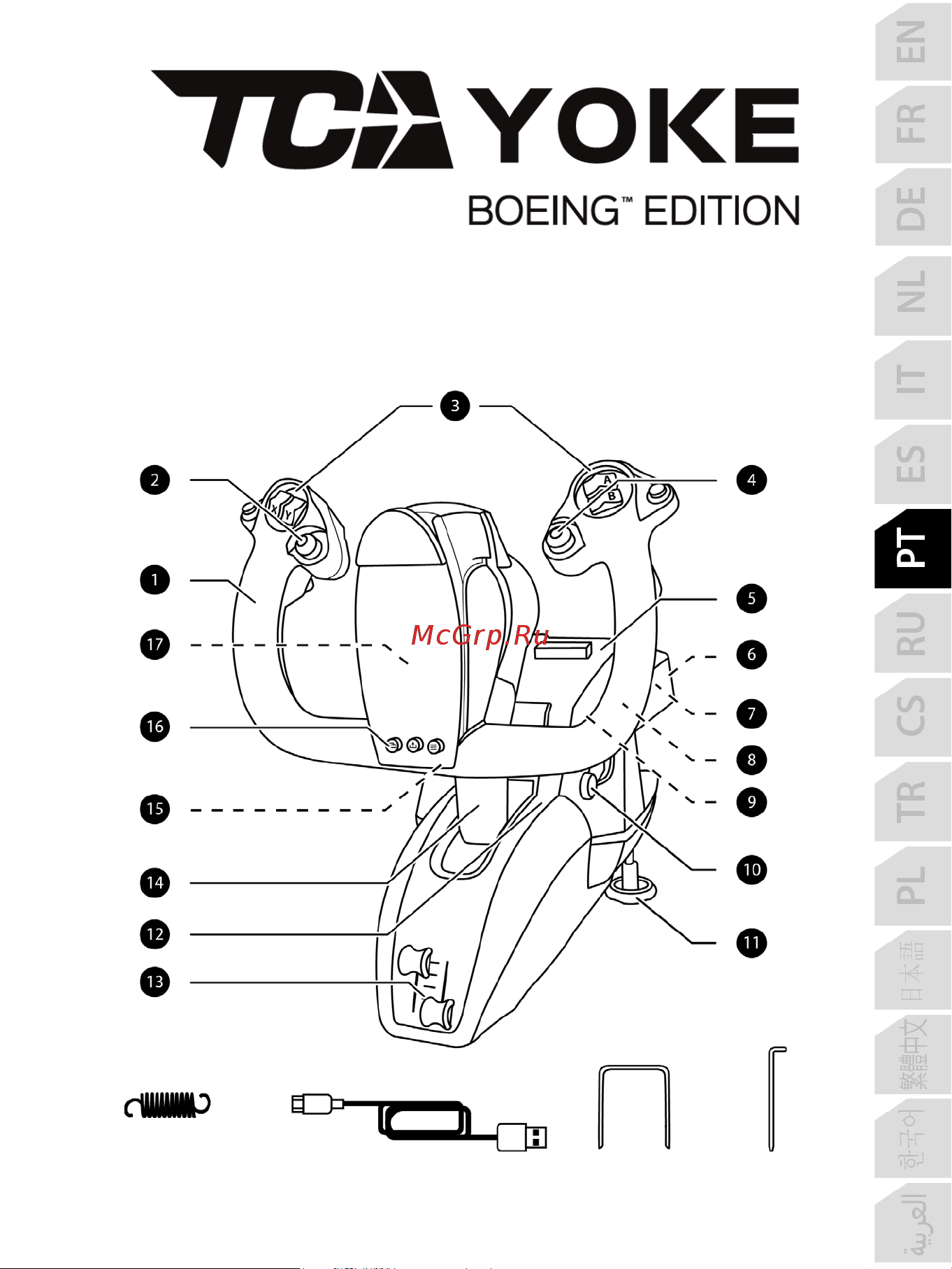 Thrustmaster TCA YOKE PACK BOEING EDITION Руководство по эксплуатации онлайн [122/415] 875998