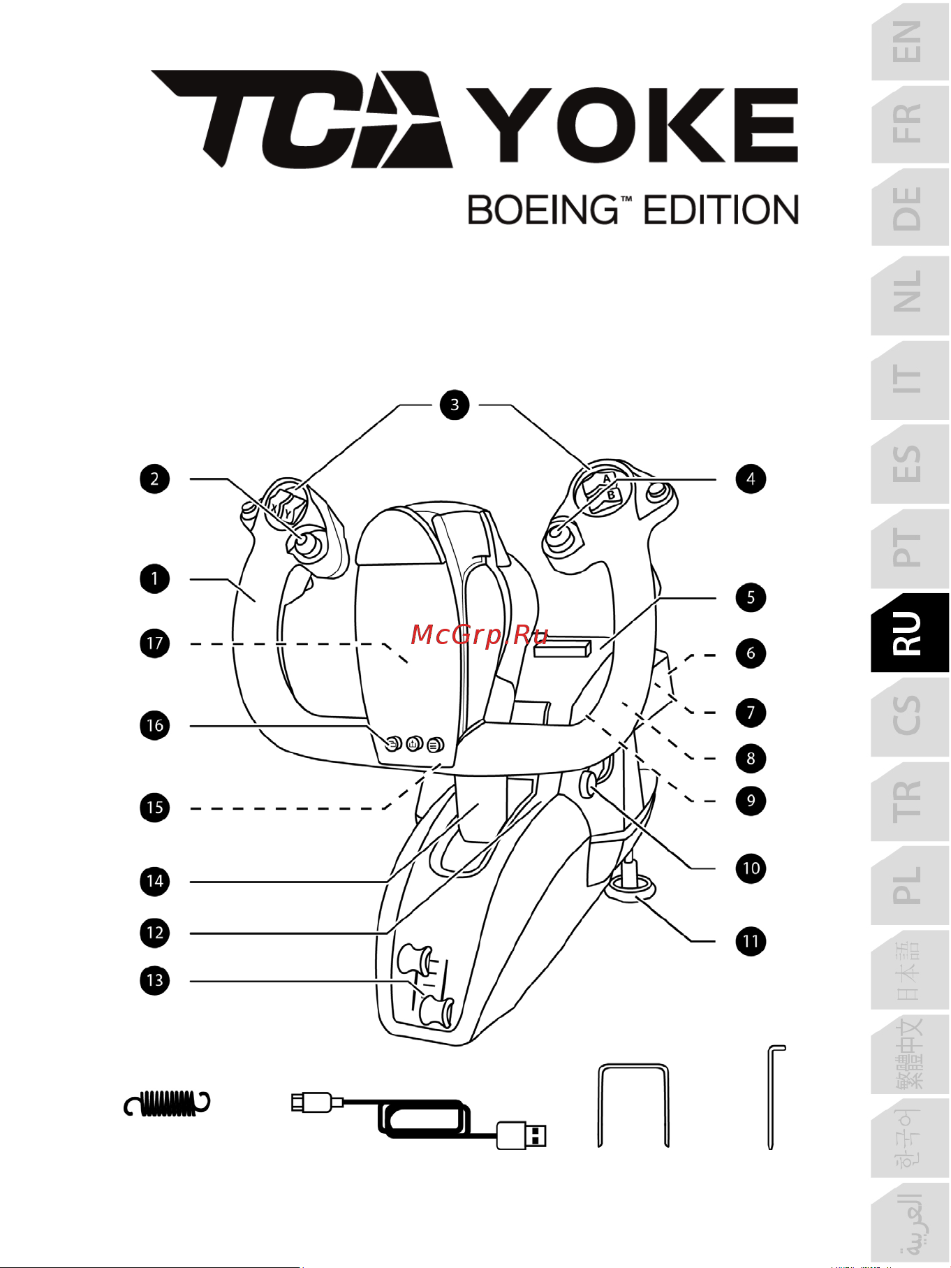 Thrustmaster TCA YOKE PACK BOEING EDITION Руководство по эксплуатации онлайн [142/415] 875998