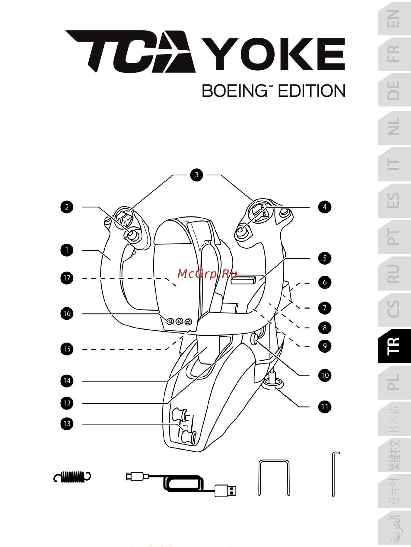 Thrustmaster TCA YOKE PACK BOEING EDITION Руководство по эксплуатации онлайн [182/415] 875998