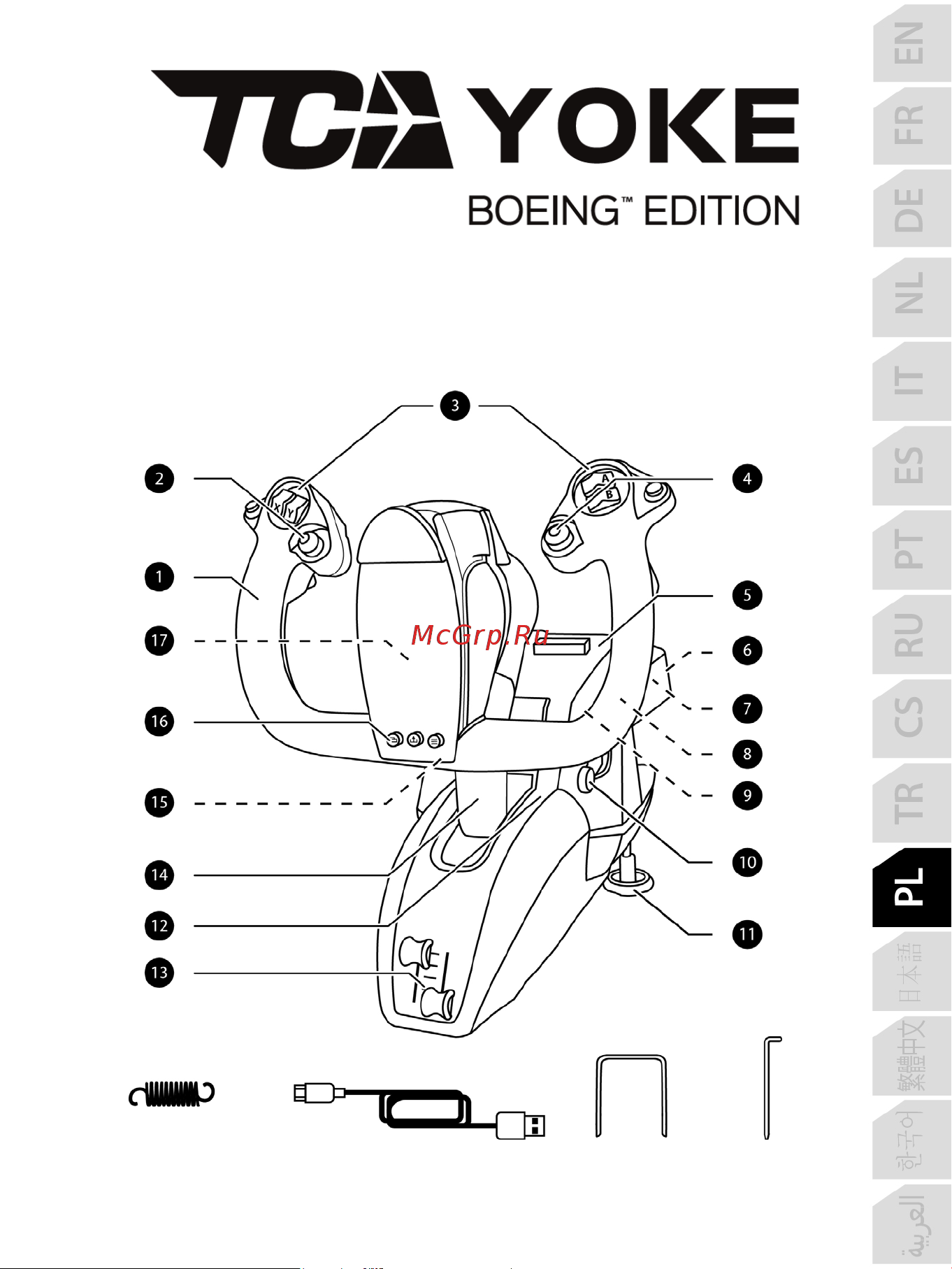 Thrustmaster TCA YOKE PACK BOEING EDITION Руководство по эксплуатации онлайн [202/415] 875998
