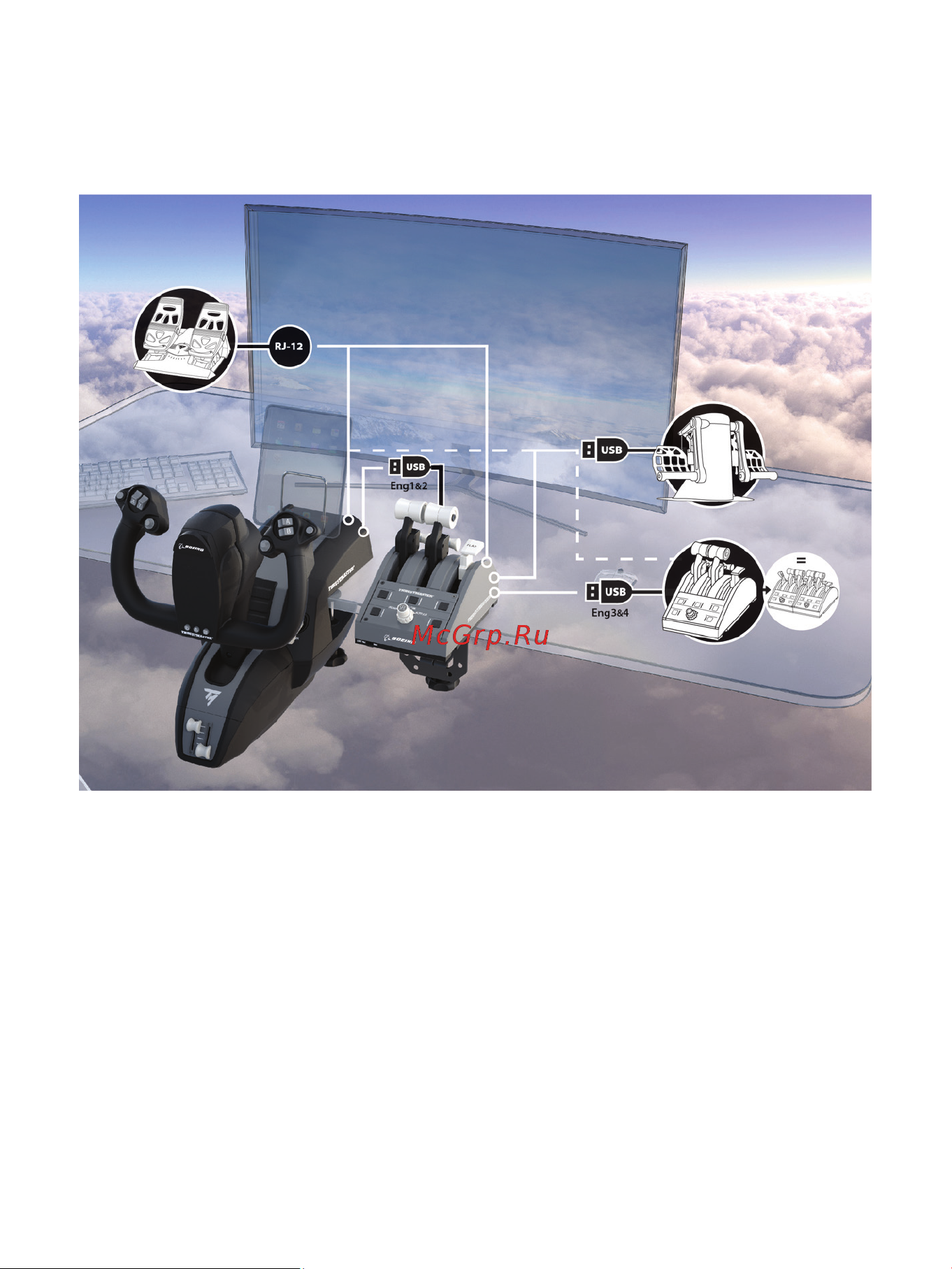 Thrustmaster TCA YOKE PACK BOEING EDITION Руководство по эксплуатации онлайн [27/415] 875998