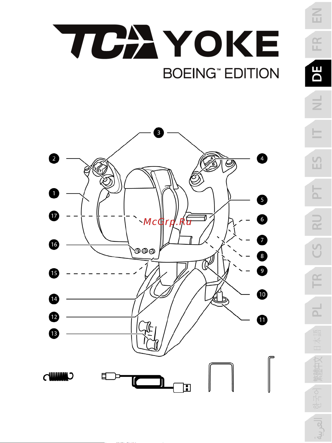 Thrustmaster TCA YOKE PACK BOEING EDITION Руководство по эксплуатации онлайн [42/415] 875998
