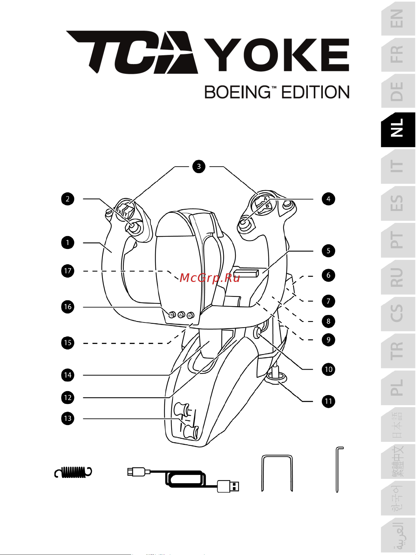 Thrustmaster TCA YOKE PACK BOEING EDITION Руководство по эксплуатации онлайн [62/415] 875998
