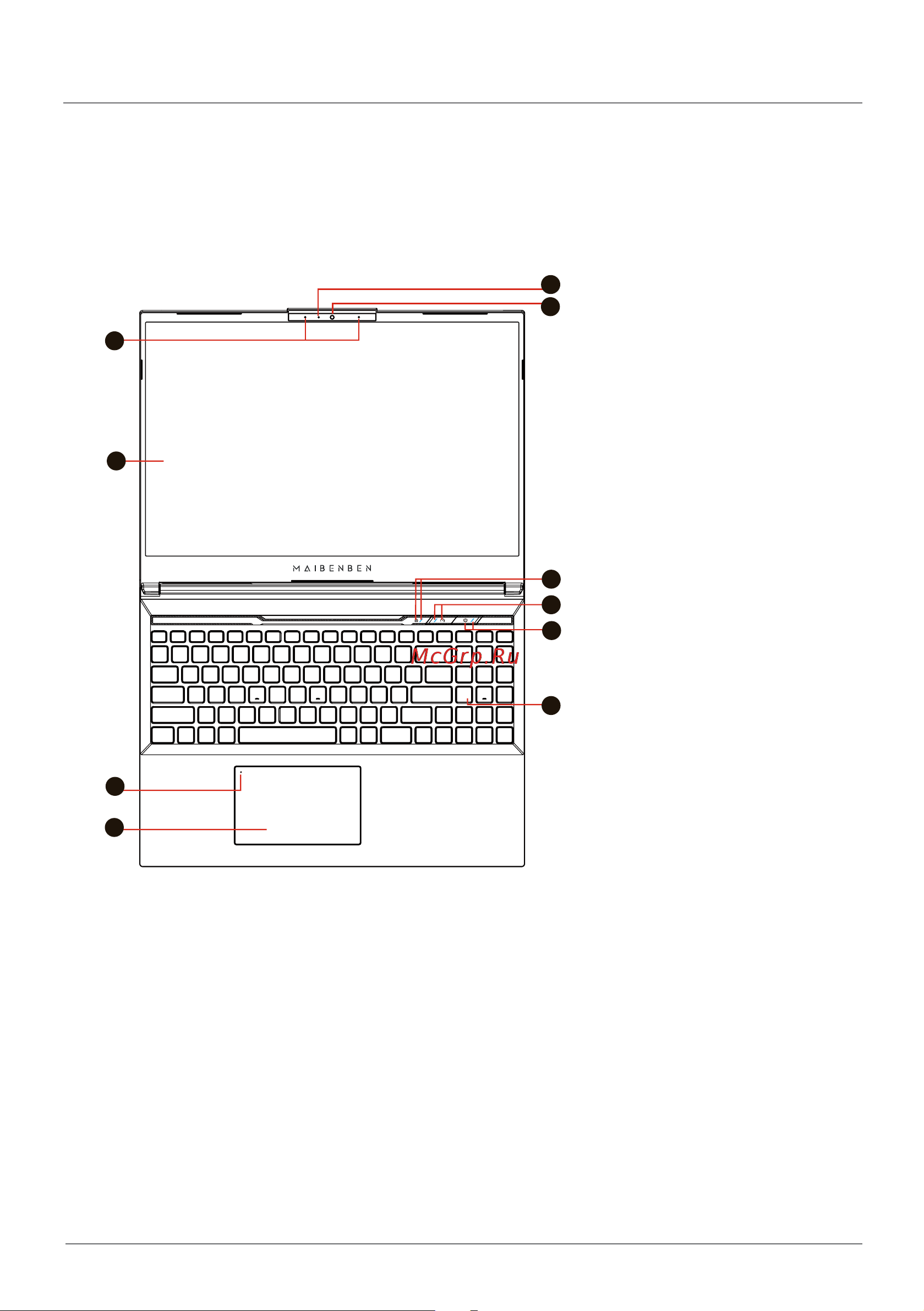 Maibenben X16A X16A-i73646FQSLGRE0 Руководство по эксплуатации онлайн [6/16] 876022