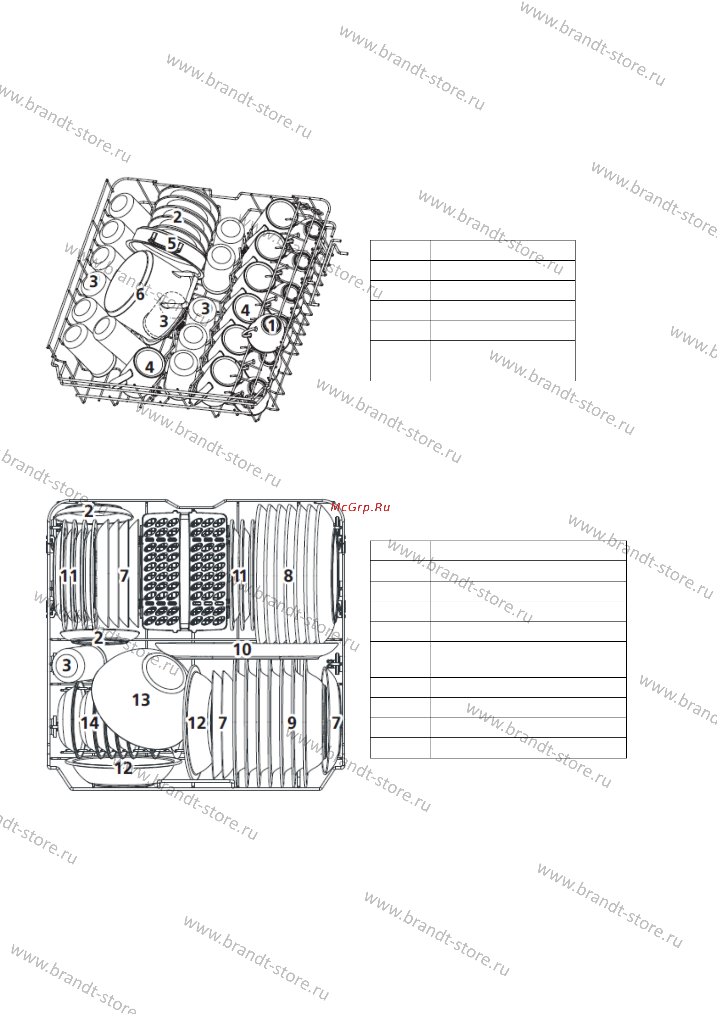 Brandt BDJ424LB Руководство по эксплуатации онлайн [44/46] 876113