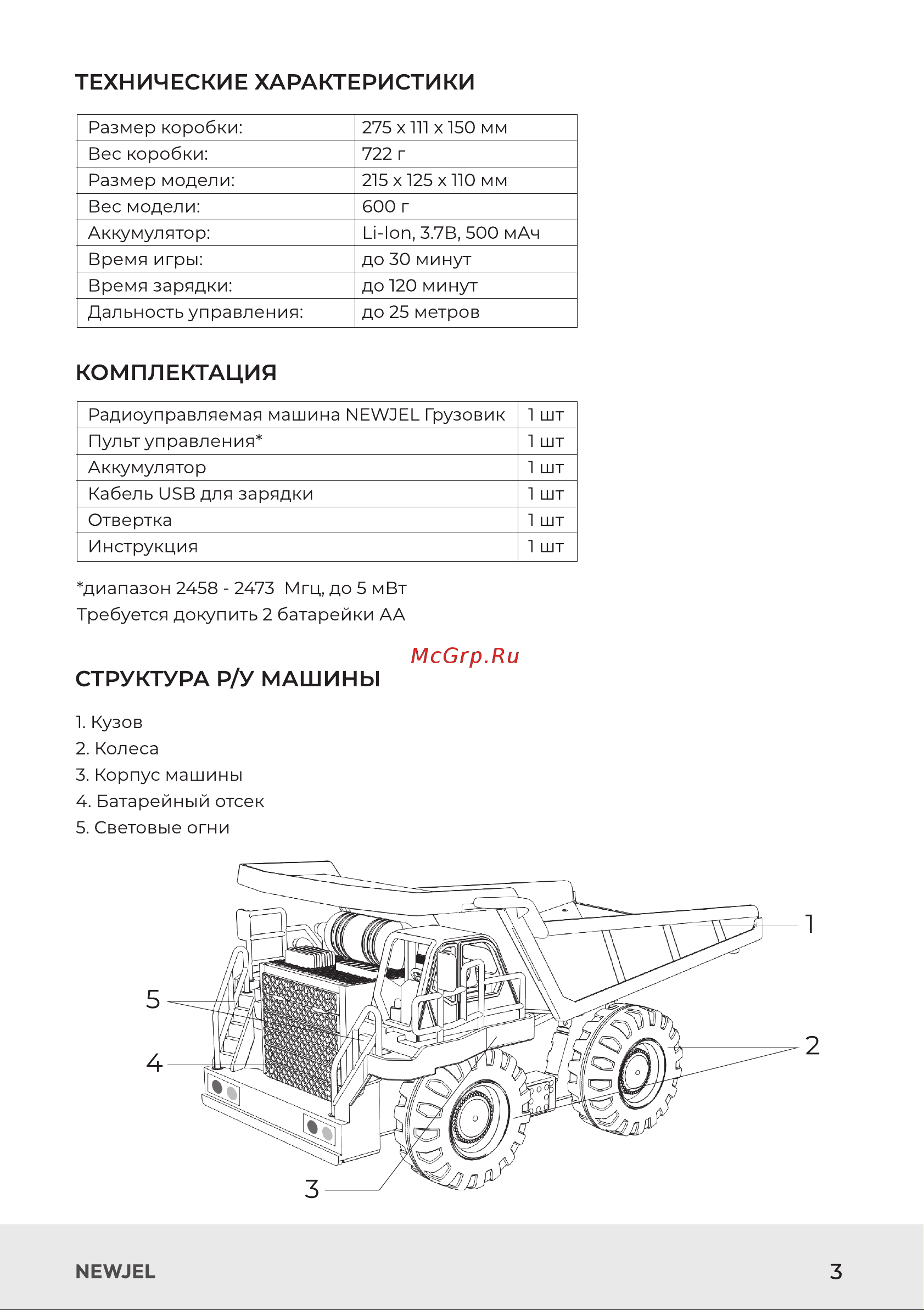 NEWJEL NWOCT-0010 Руководство по эксплуатации онлайн [4/16] 876567