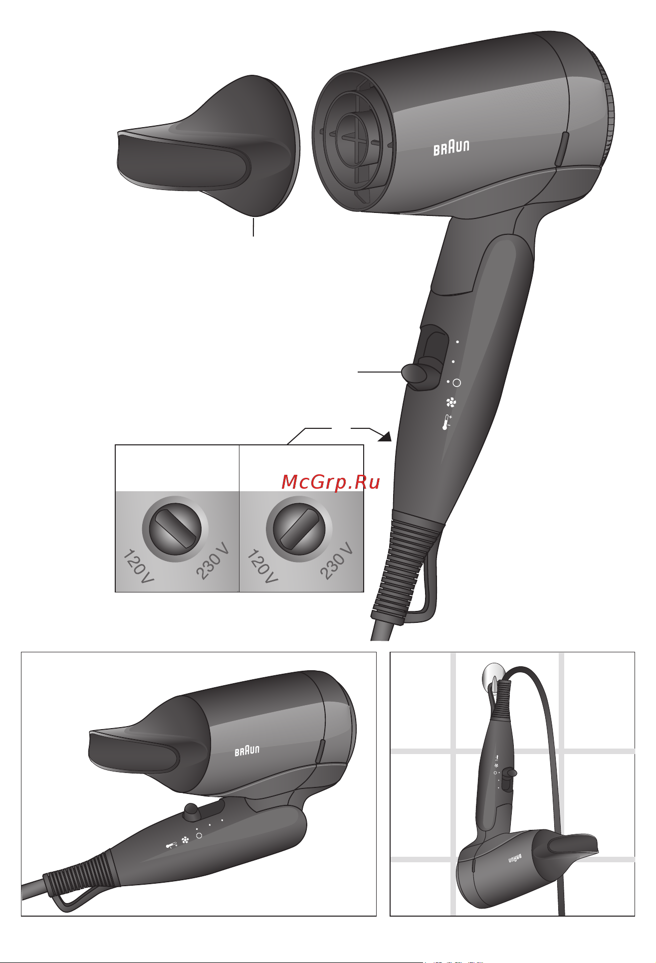 Braun Satin Hair 1 HD130 Black Руководство по эксплуатации онлайн [3/57] 876758