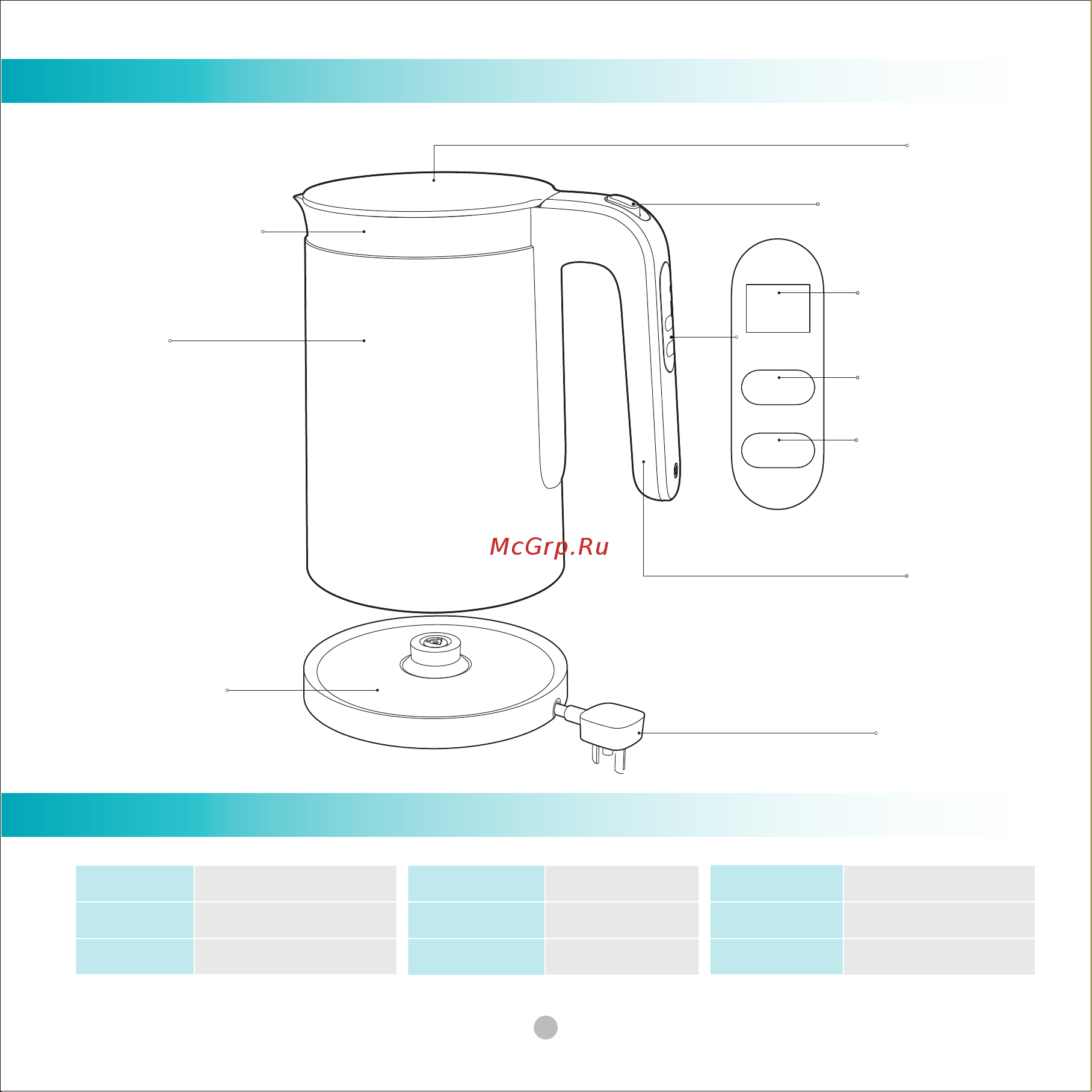 Viomi Smart Kettle White (V-SK152С) Руководство по эксплуатации онлайн [3/8] 876935