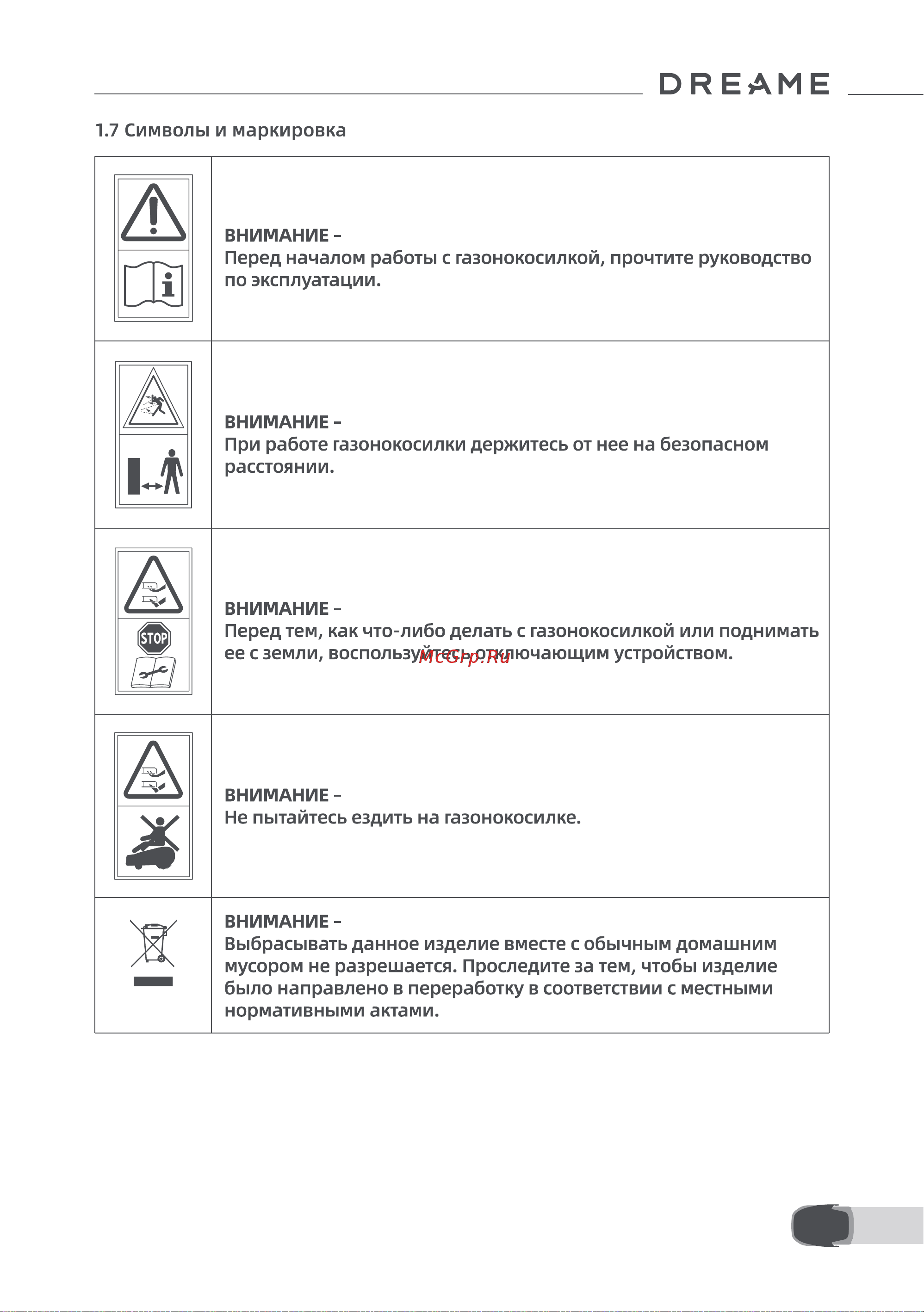 Dreame Roboticmower A1 Руководство по эксплуатации онлайн [6/38] 876989